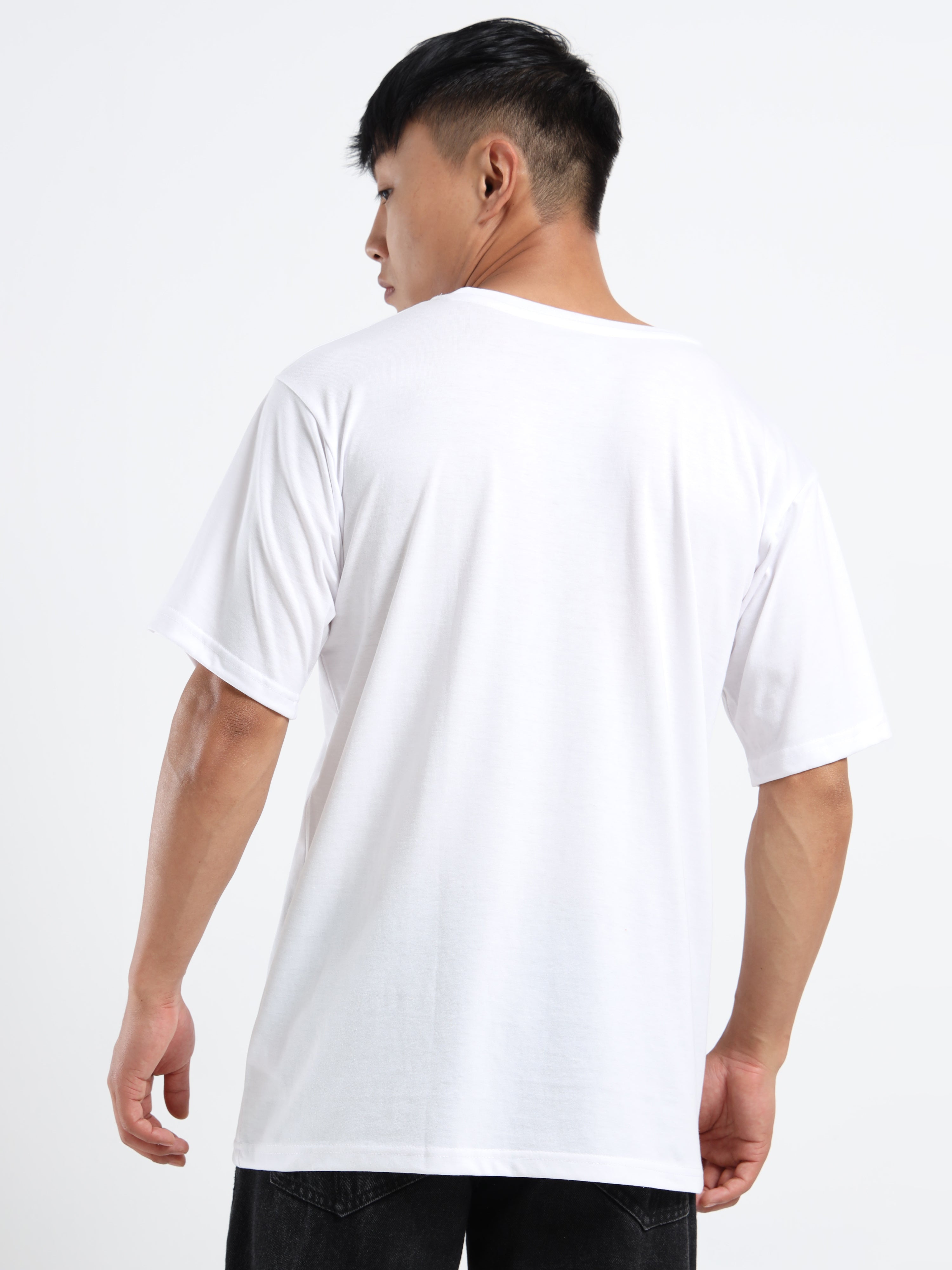 Men's White Life Is Short. Live It! Graphic T-Shirt