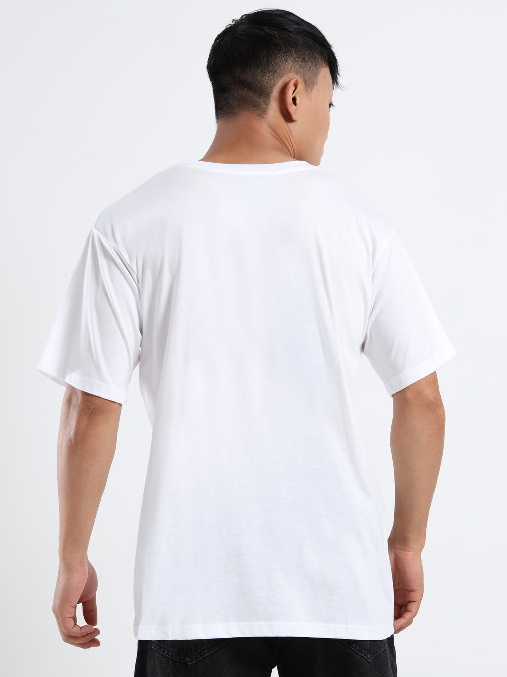 Men's White Cat Scratch Graphic T-Shirt