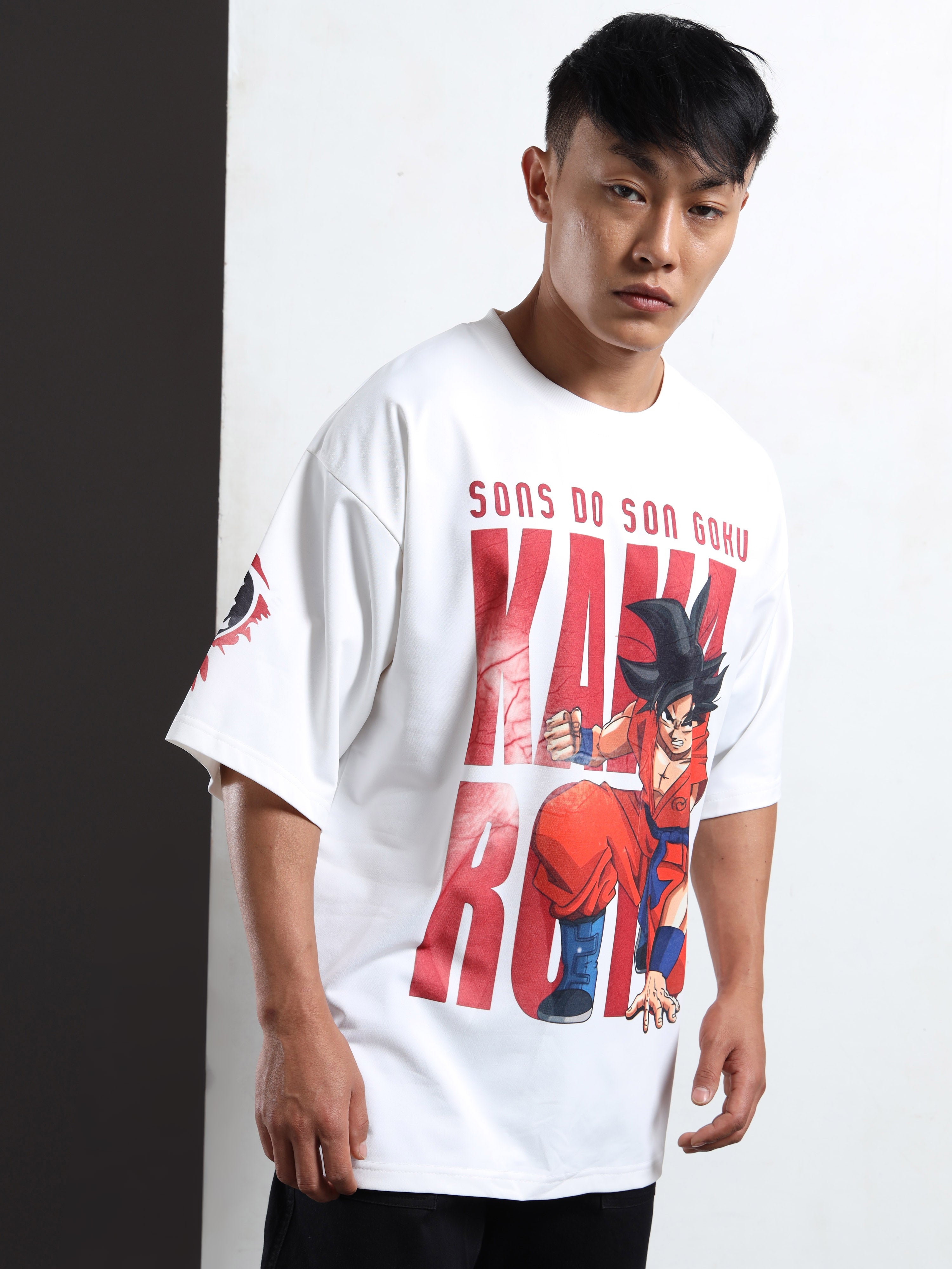 Men's Lilac Jujutsu Kaisen Cursed Energy Oversized T-Shirt