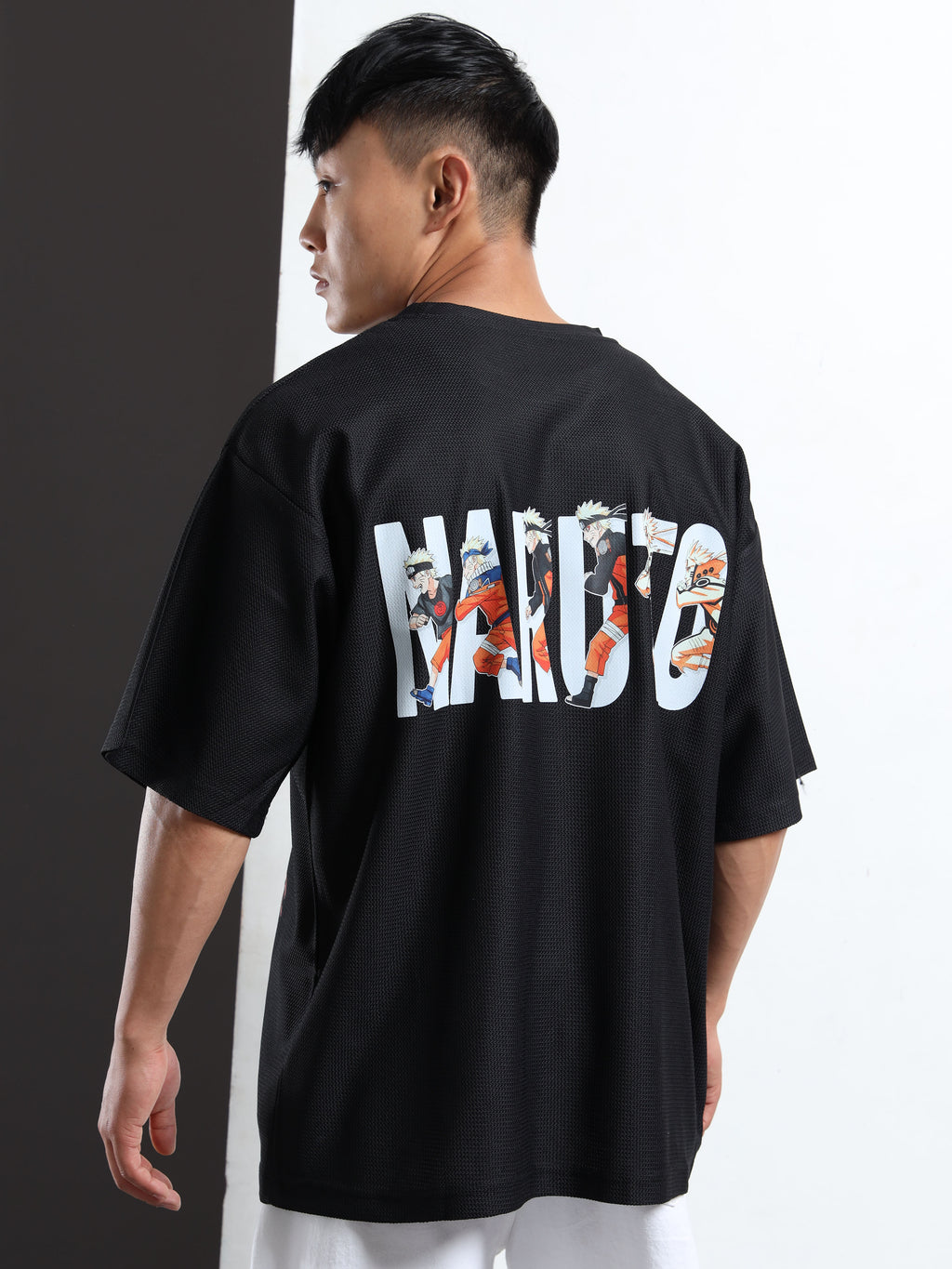 Graphic Printed Drop-Shoulder Sleeves Oversized T-shirt