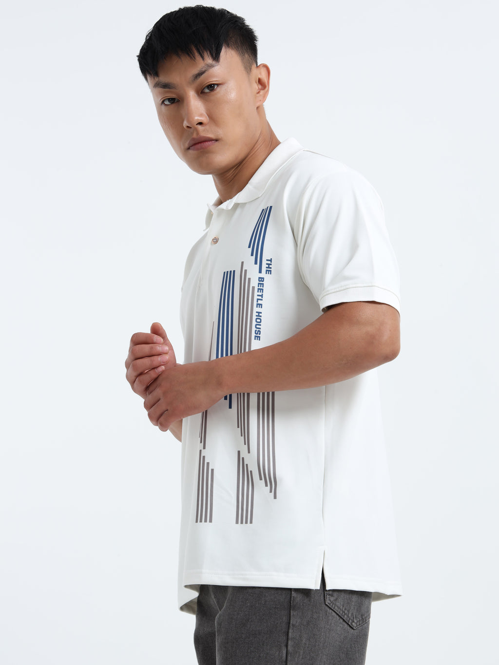 Men White Signature Leo Polo T-Shirt