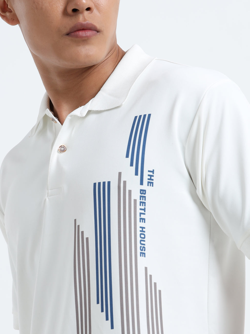 Men White Signature Leo Polo T-Shirt