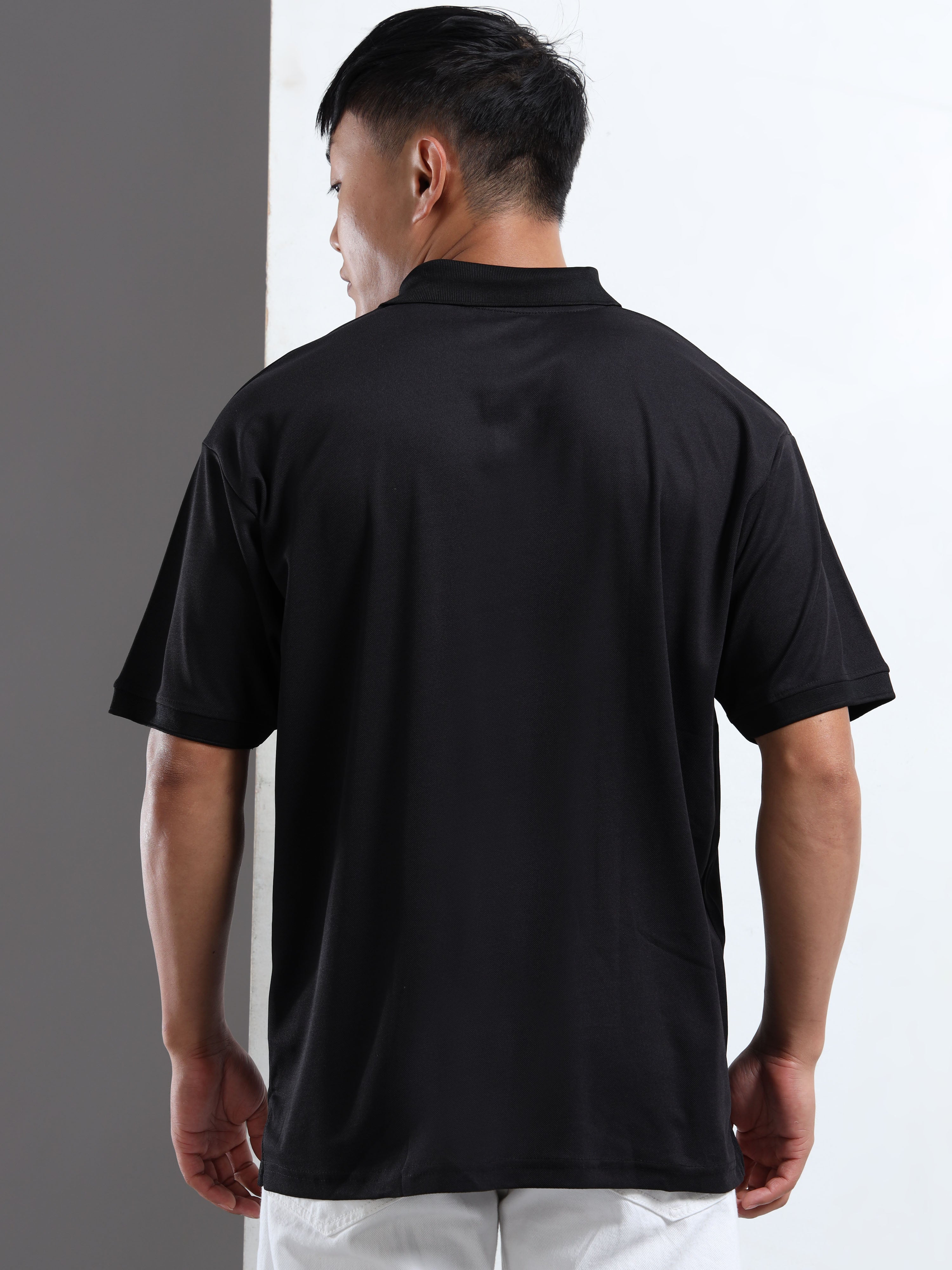 Men Black Classic Leo Polo T-Shirt