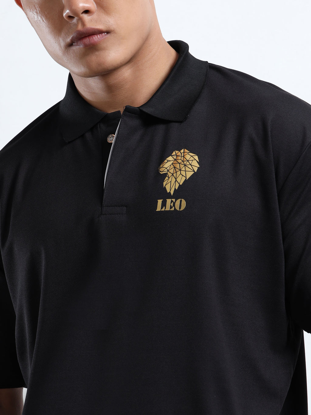 Logo Printed Polo Collar T-Shirt For Men