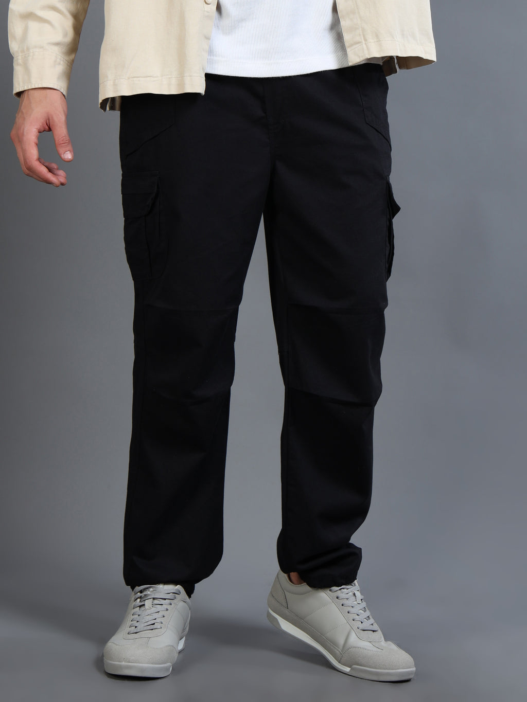 Men's Black Convertible Cargo Pants