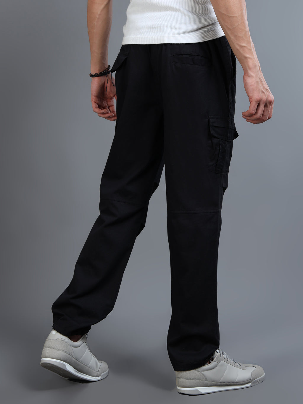 Men's Black Convertible Cargo Pants