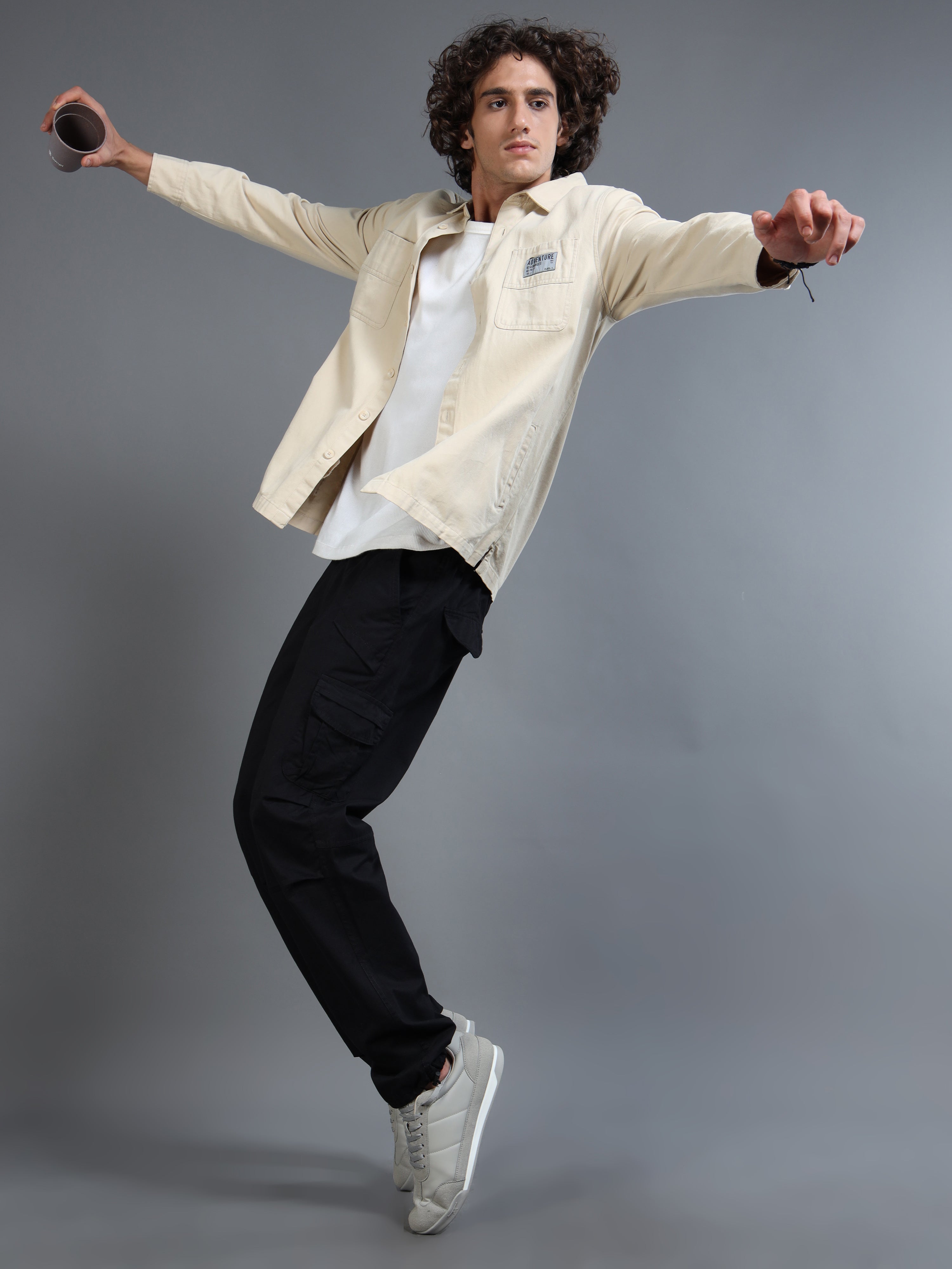 Men's Black Convertible Cargo Pants