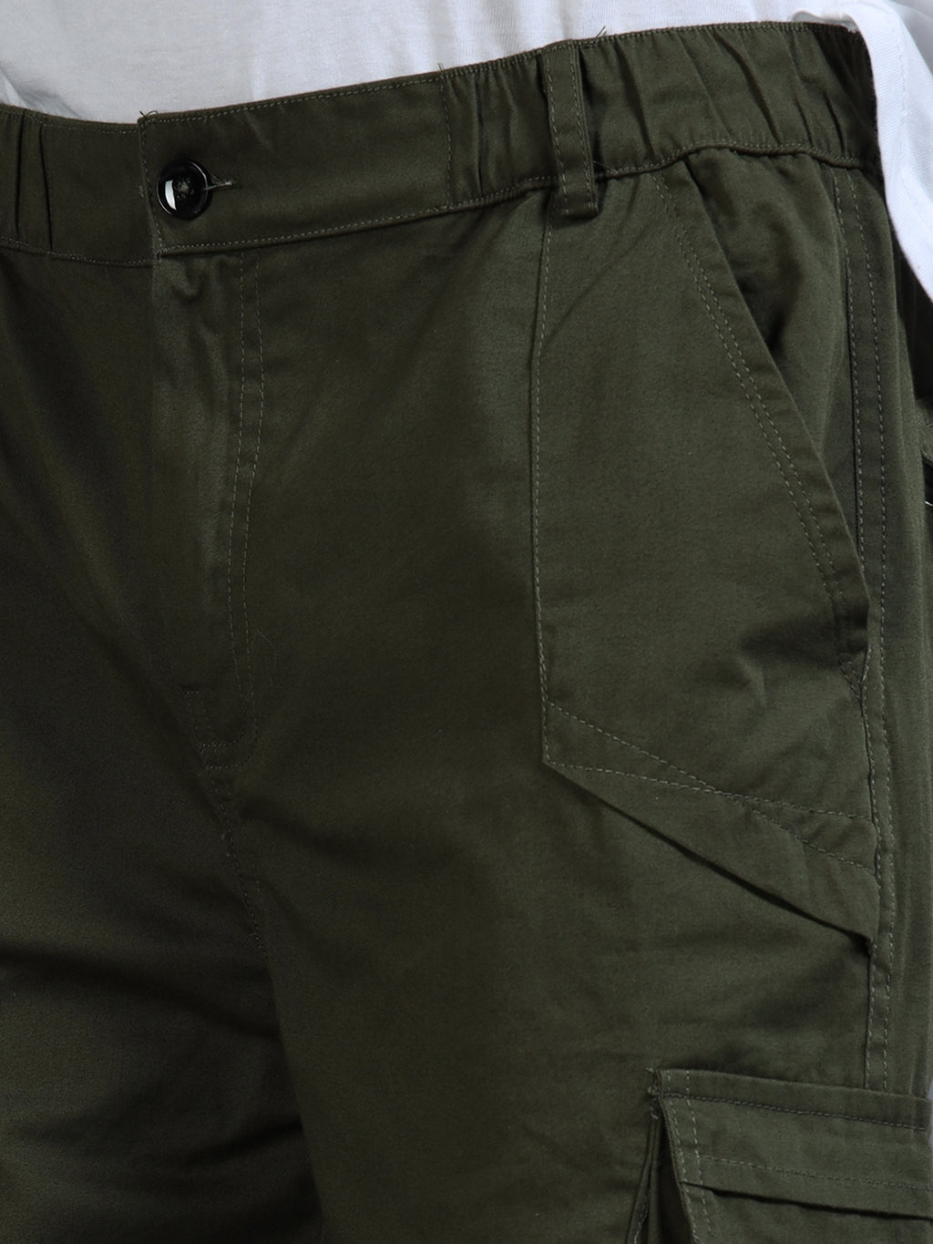 Men's Green Convertible Cargo Pants