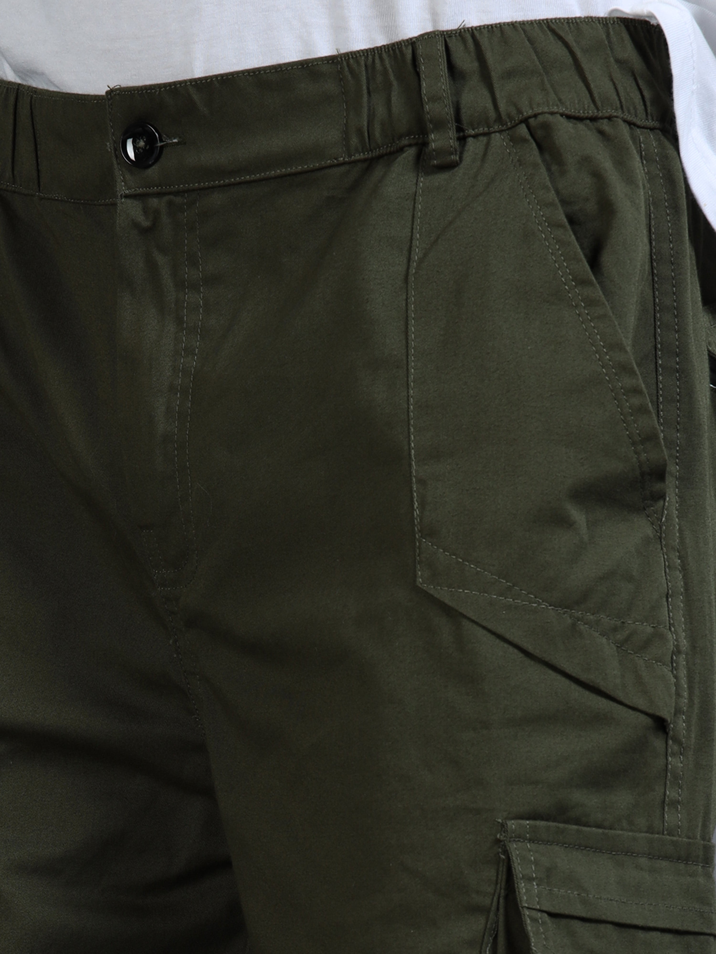 Men's Green Convertible Cargo Pants