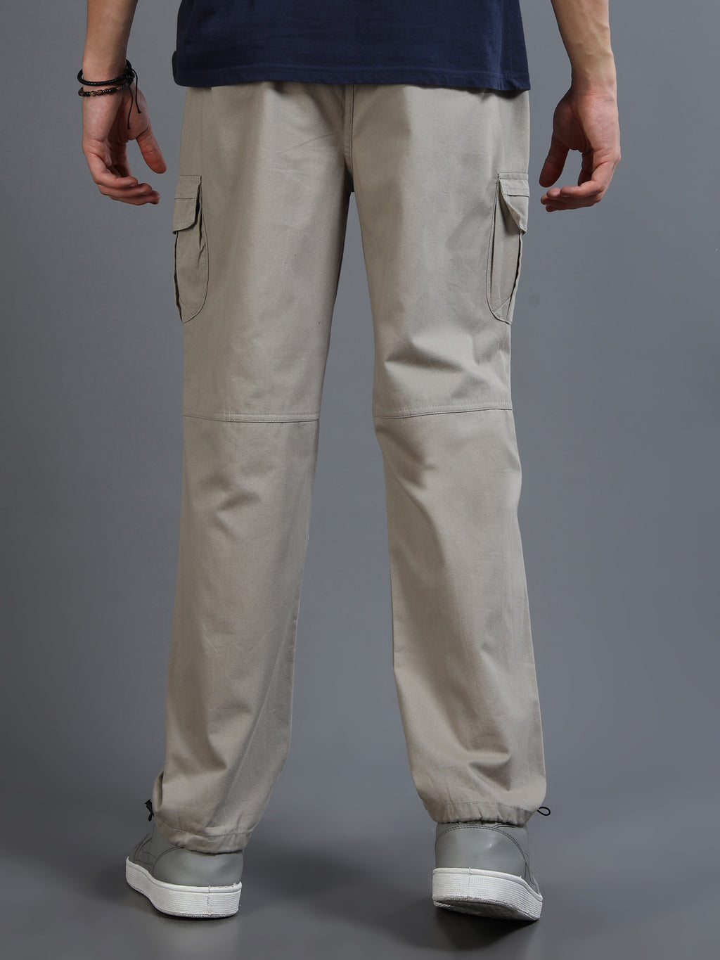 Men's Grey Convertible Cargo Pants