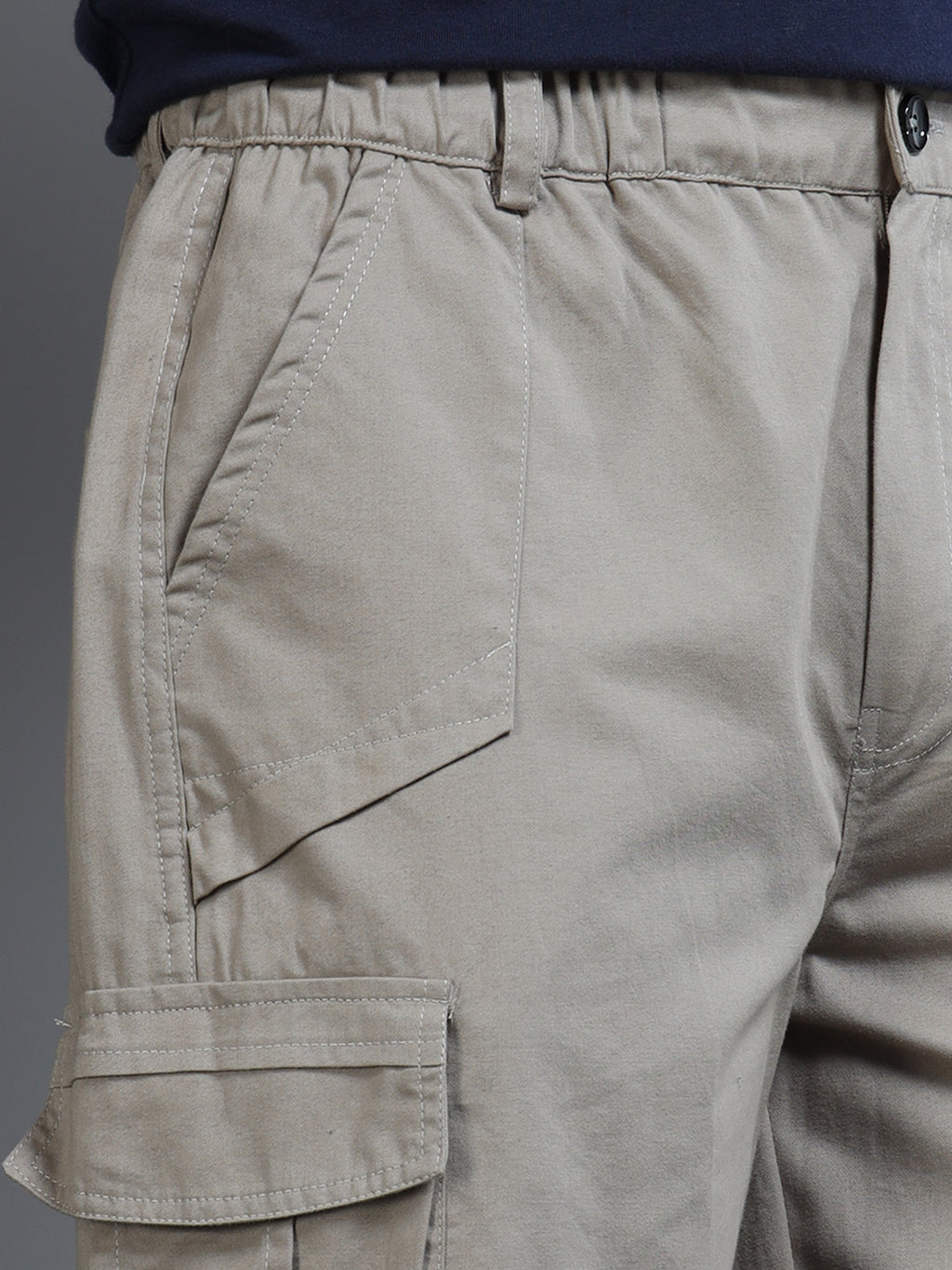Men's Grey Convertible Cargo Pants