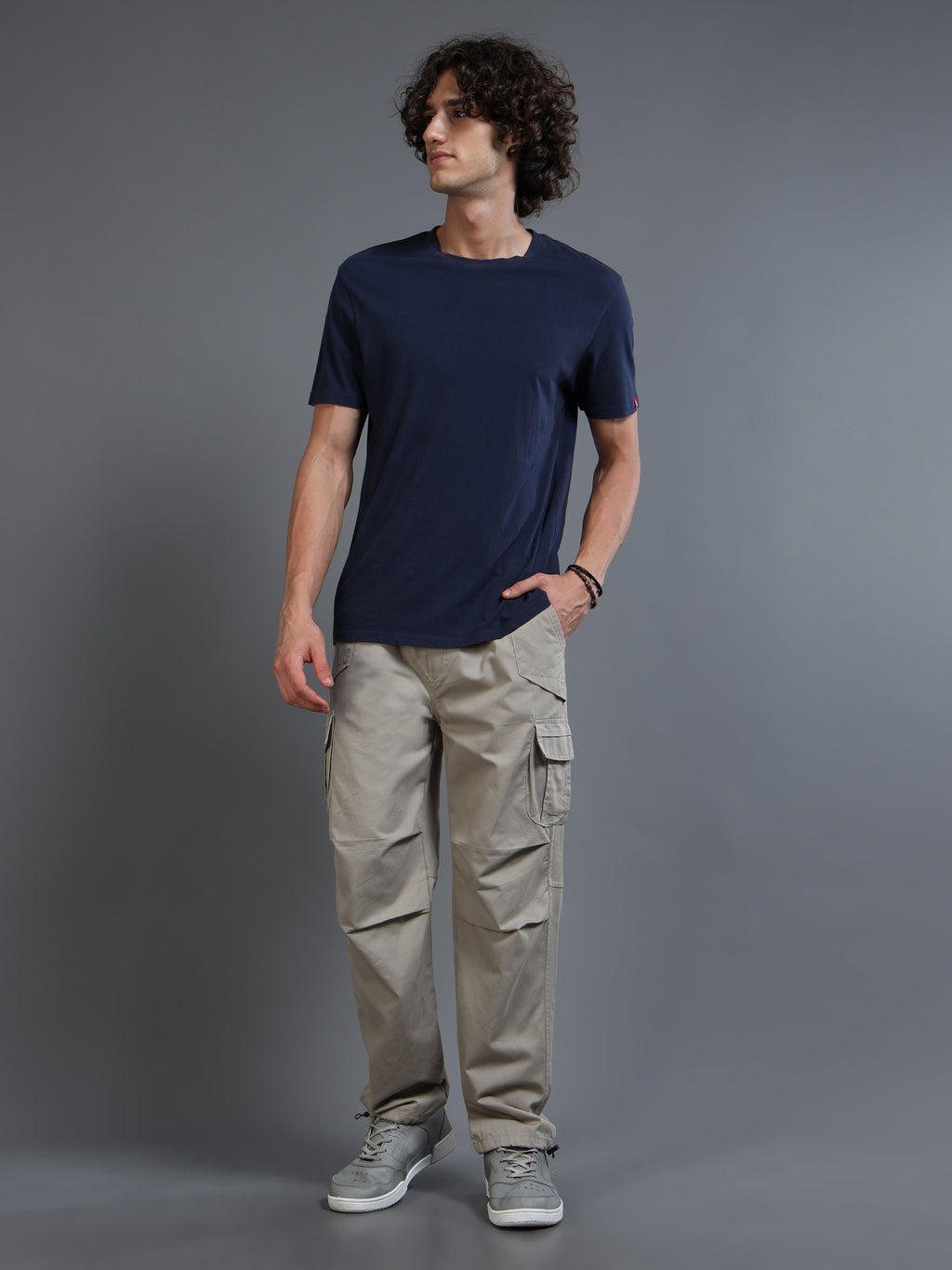 Men's Grey Convertible Cargo Pants