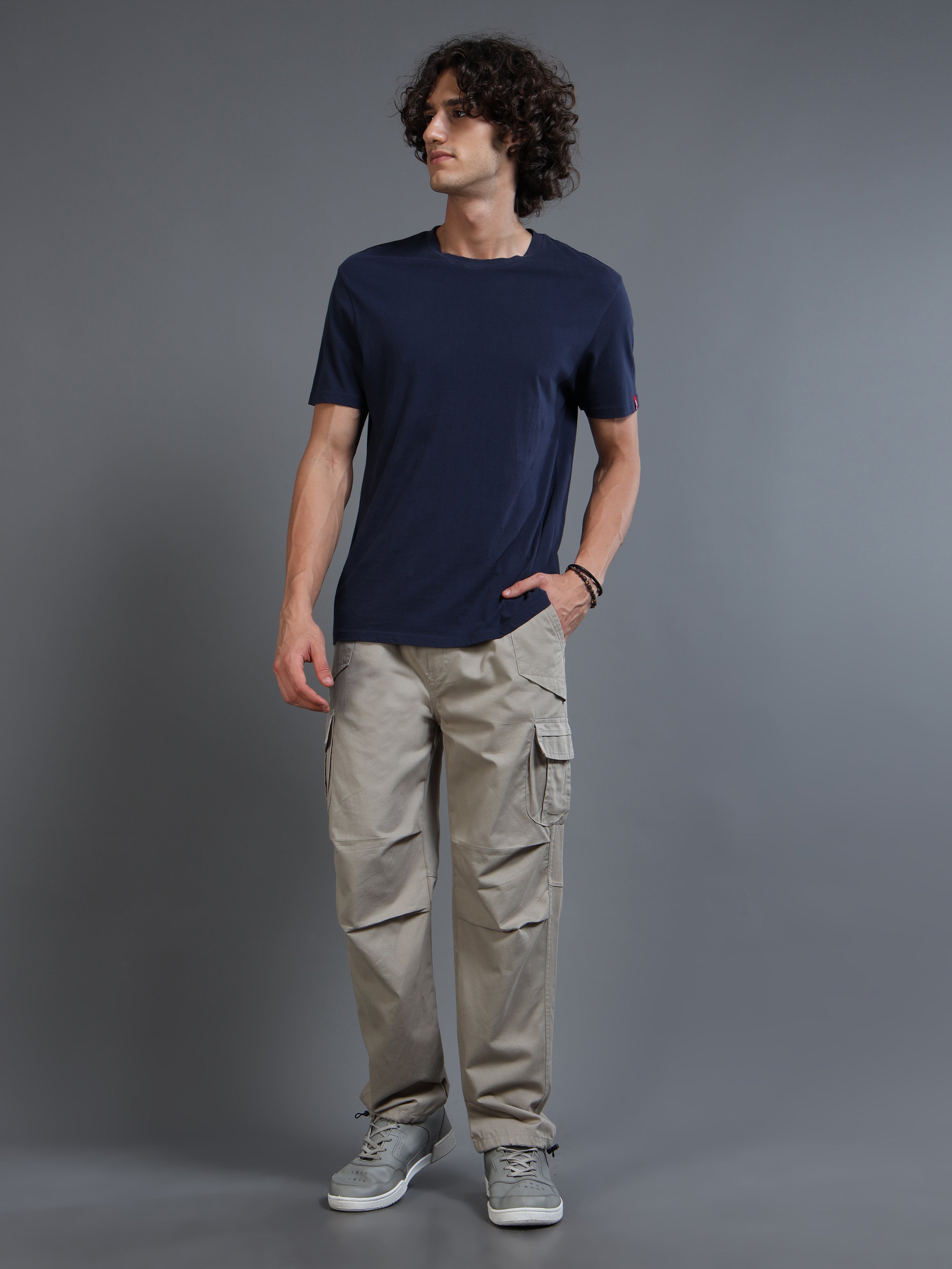 Men's Grey Convertible Cargo Pants