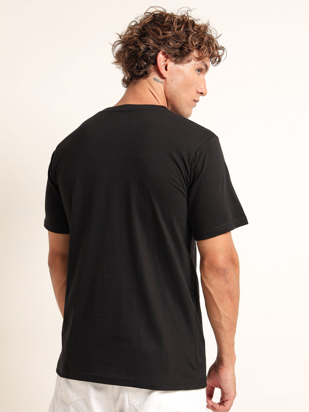 Men's Black and Yellow Money Flows Graphic T-Shirt