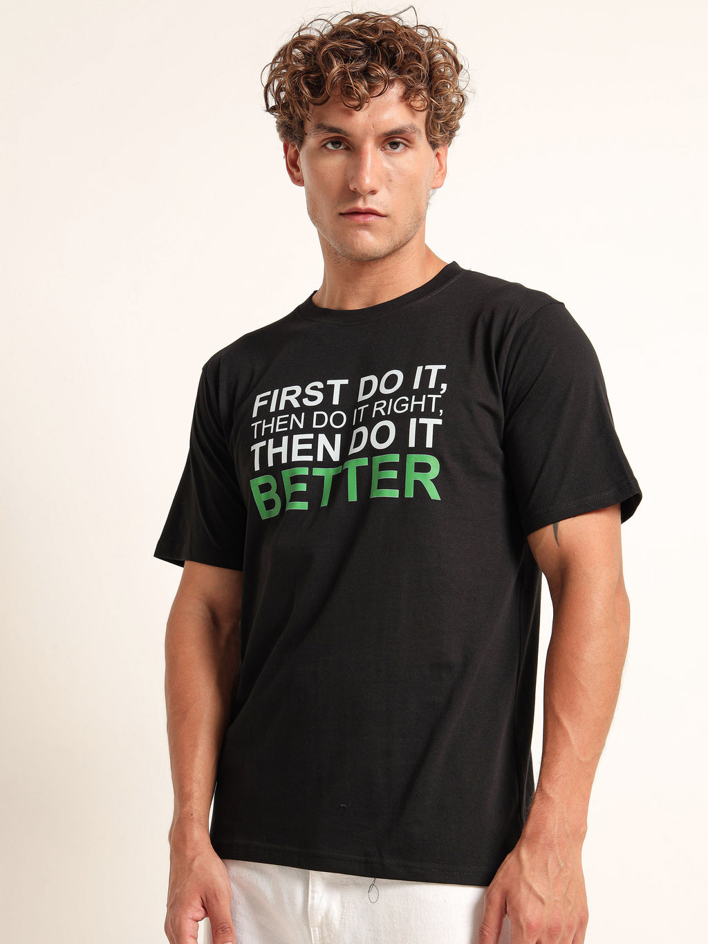 Men's Black Better Motivational T-Shirt