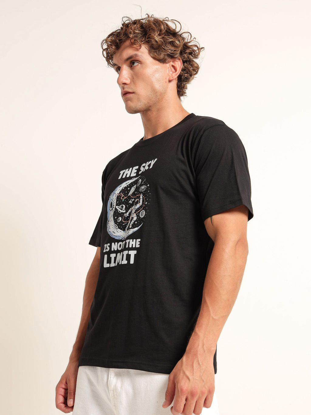 Men's Black and Multi-Color Dragon Ball Z Logo T-Shirt