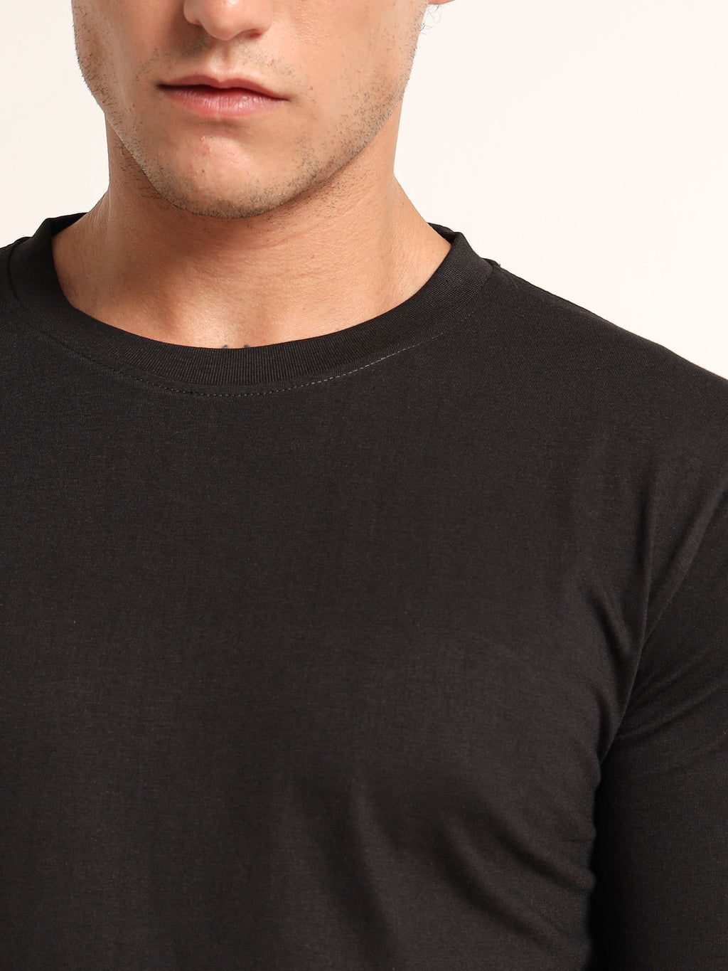 Men's Black and Red Ever Text T-Shirt