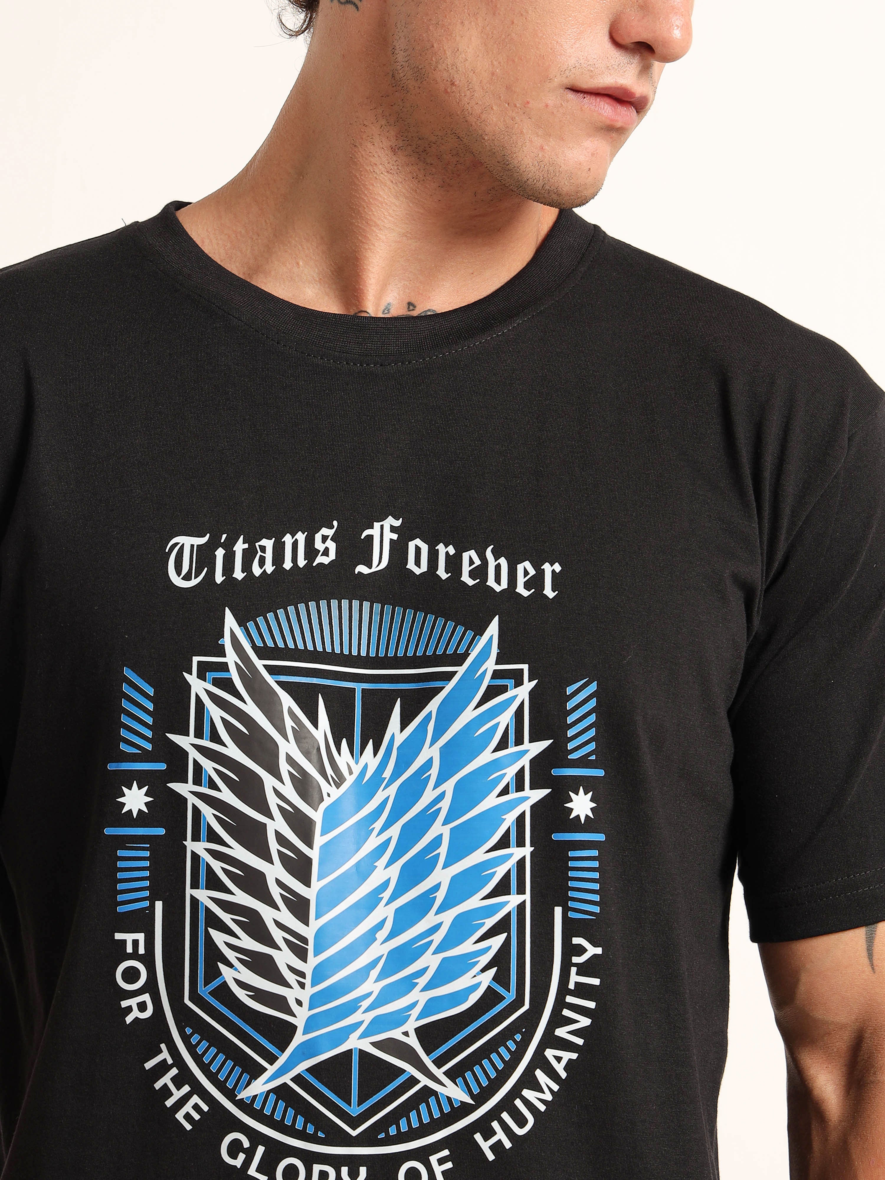 Men's Black Titans Forever Graphic T-Shirt