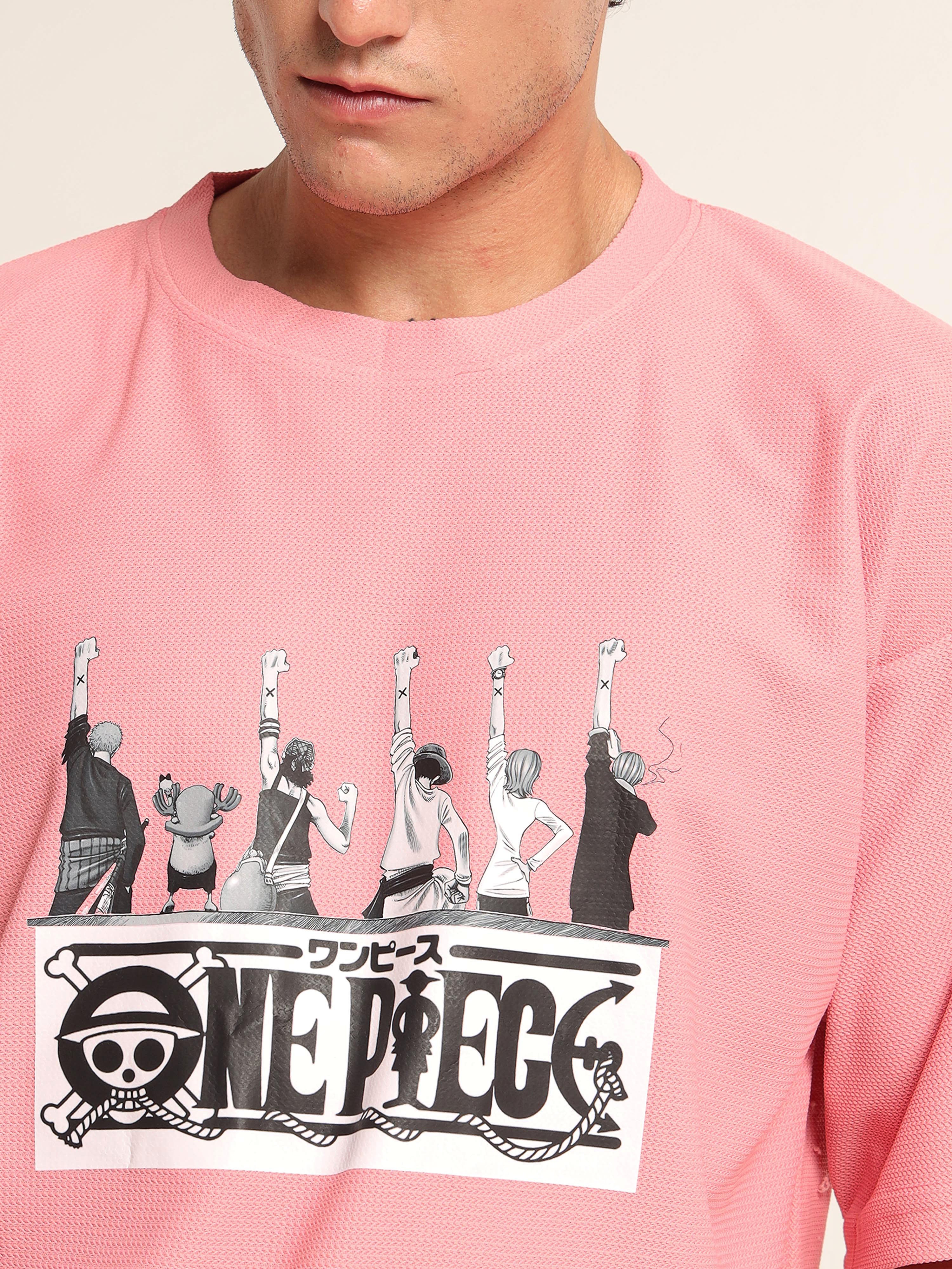 Men's Pink One Piece Oversized T-Shirt