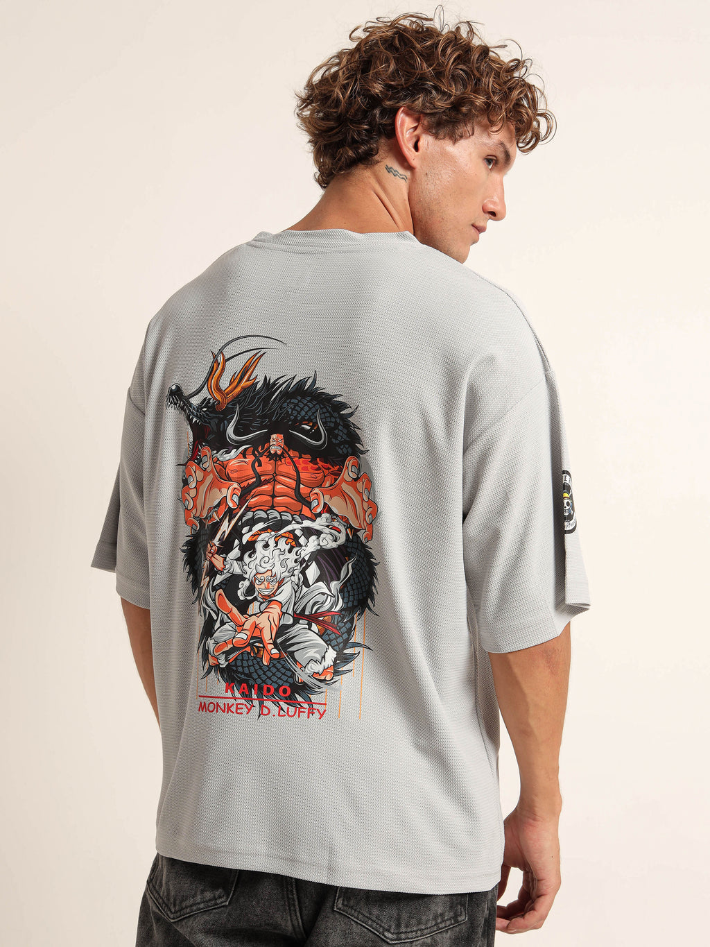 One Piece Luffy Pocket Oversized T-Shirt