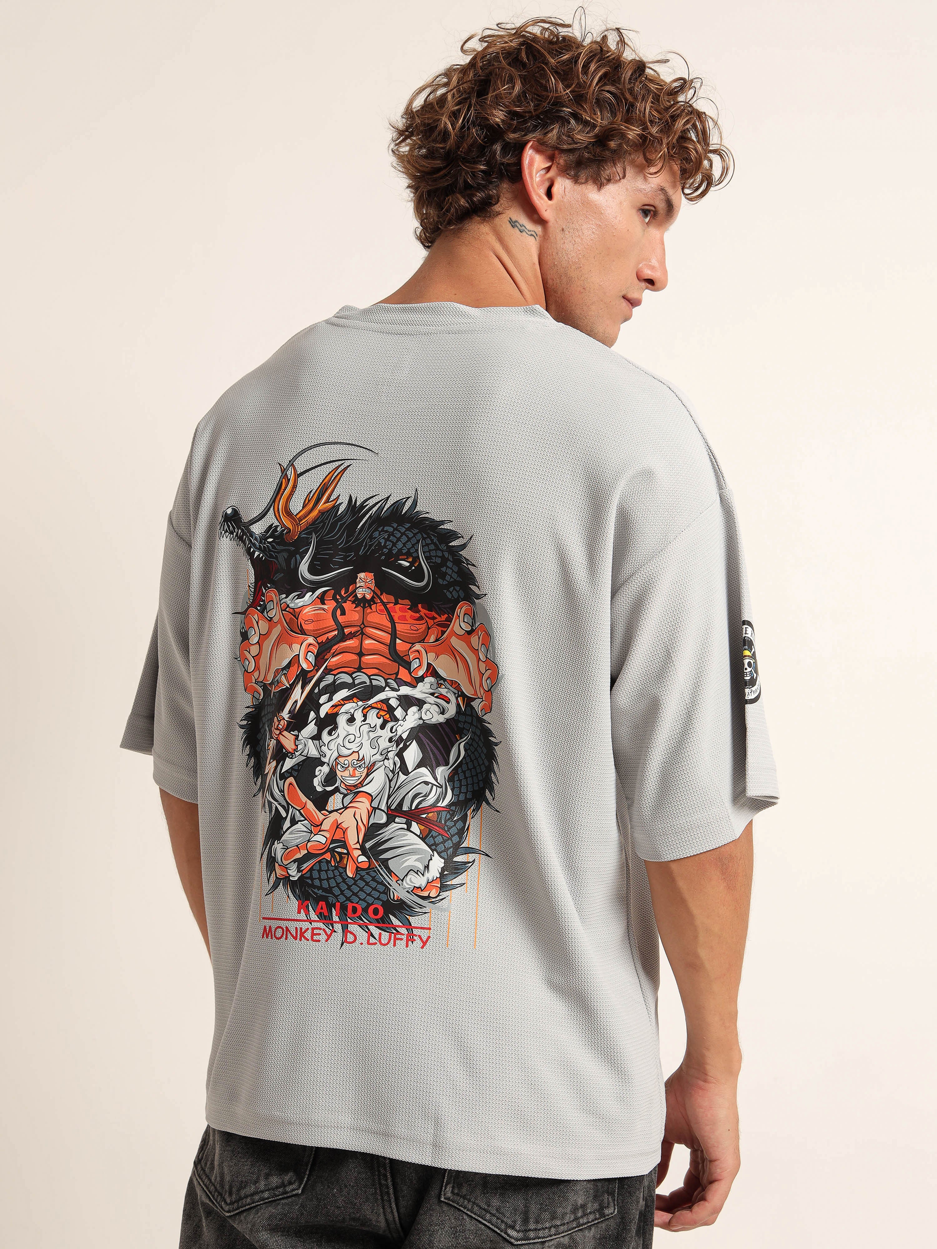 One Piece Luffy Pocket Oversized T-Shirt