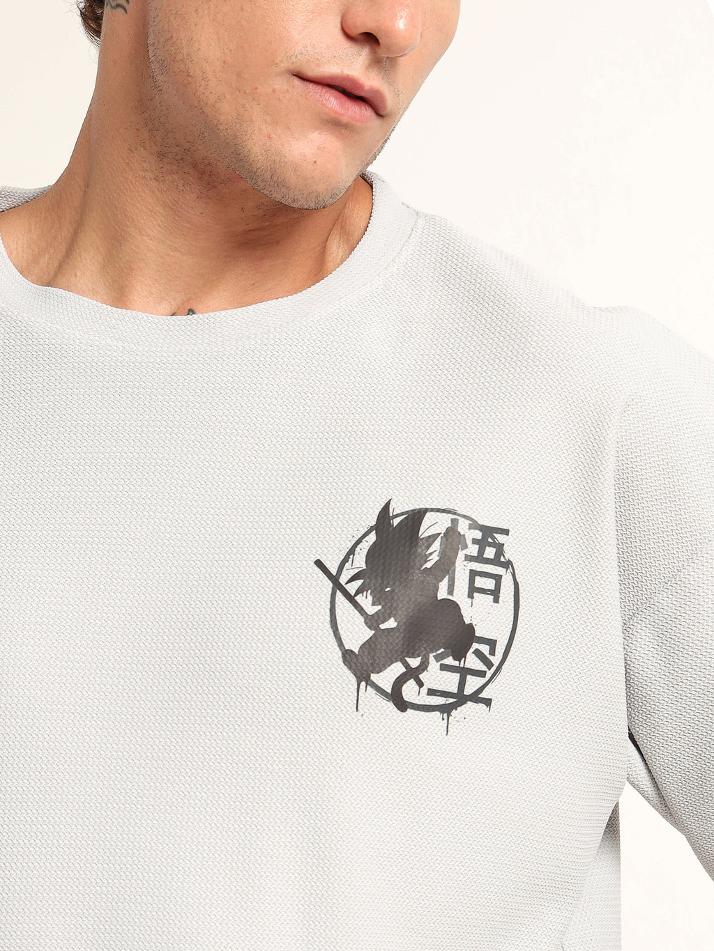 Minimalist Ninja Graphic Oversized T-Shirt