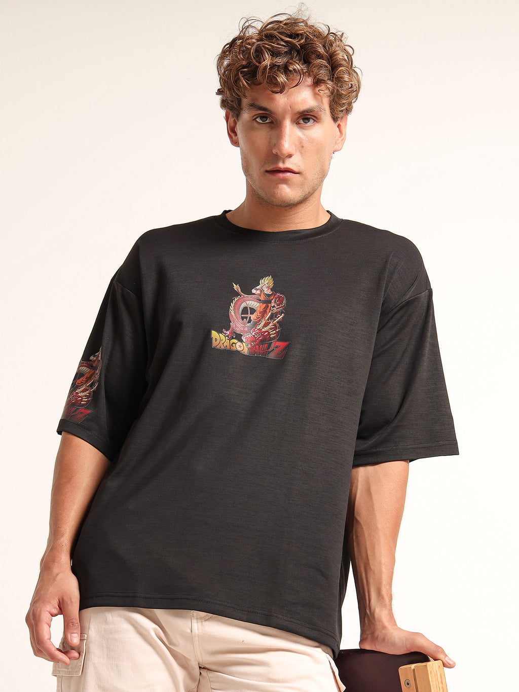 Men's Pink Jujutsu Kaisen Cursed Energy Oversized T-Shirt