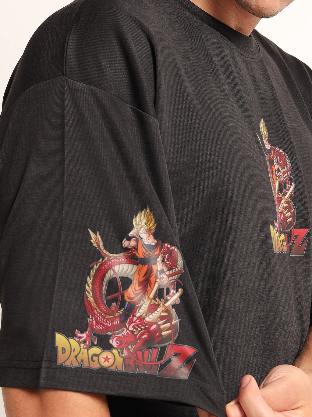 Men's Pink Jujutsu Kaisen Cursed Energy Oversized T-Shirt