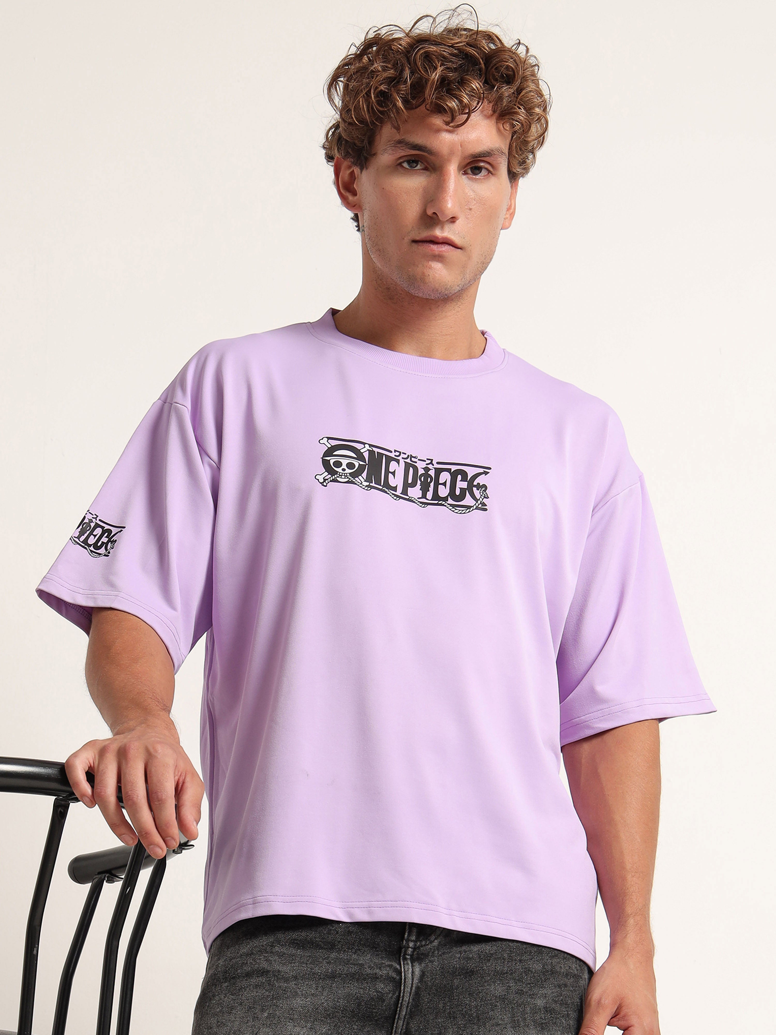 Men's Lilac One Piece Just Do It Oversized T-Shirt