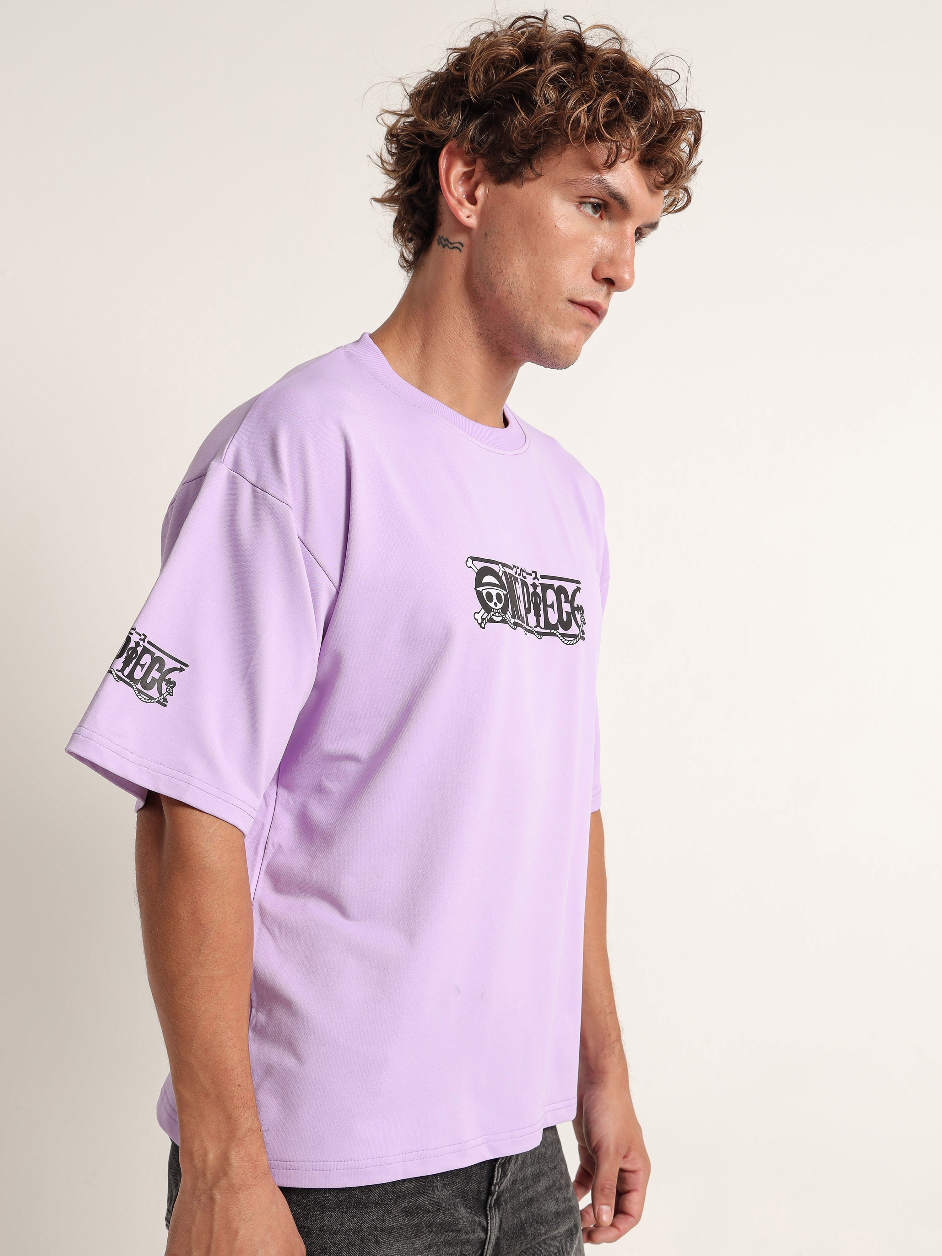 Men's Lilac One Piece Just Do It Oversized T-Shirt