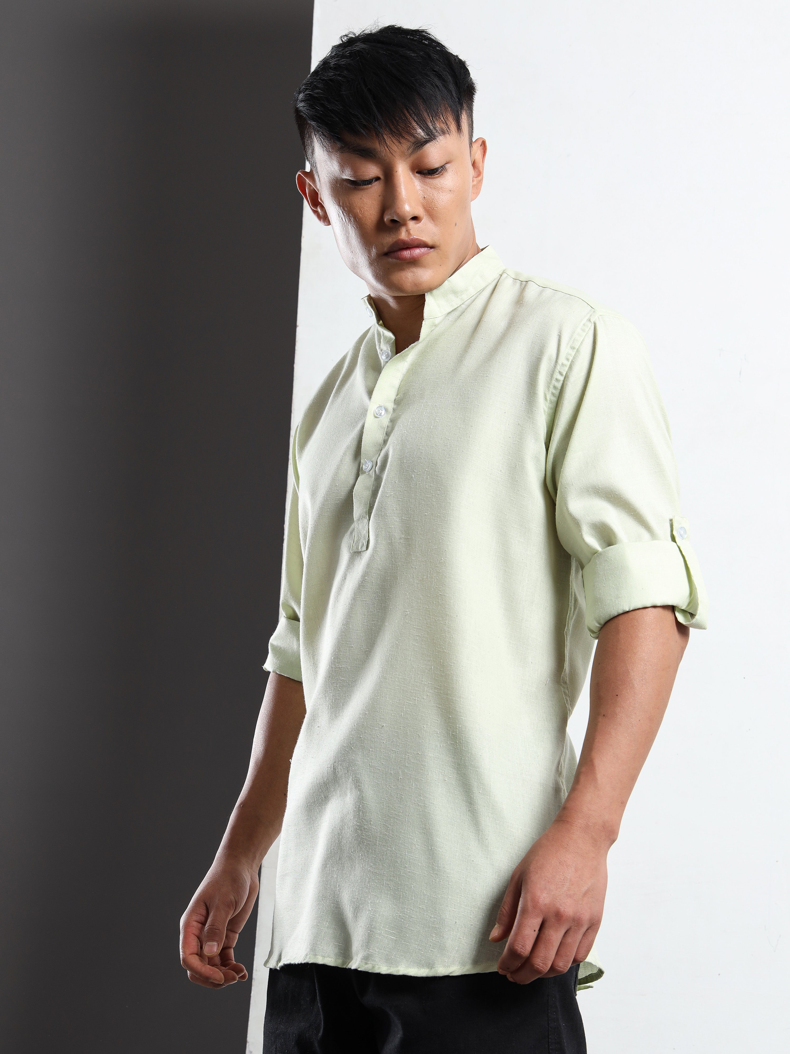 Men’s Neon Full Sleeve Short Kurta