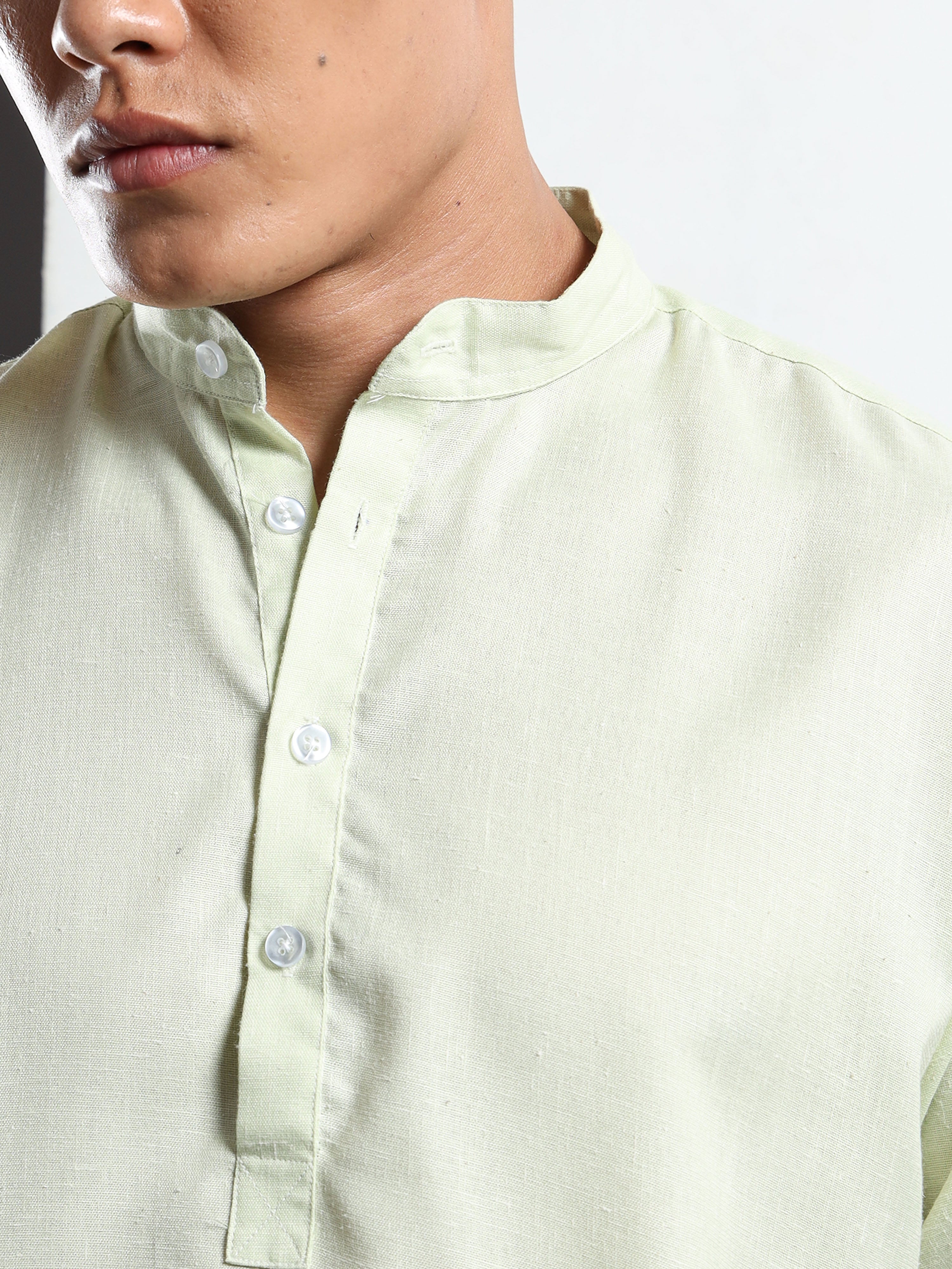 Men’s Neon Full Sleeve Short Kurta