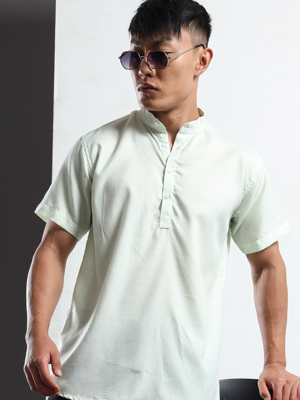 Men’s Off White Short Sleeve Kurta