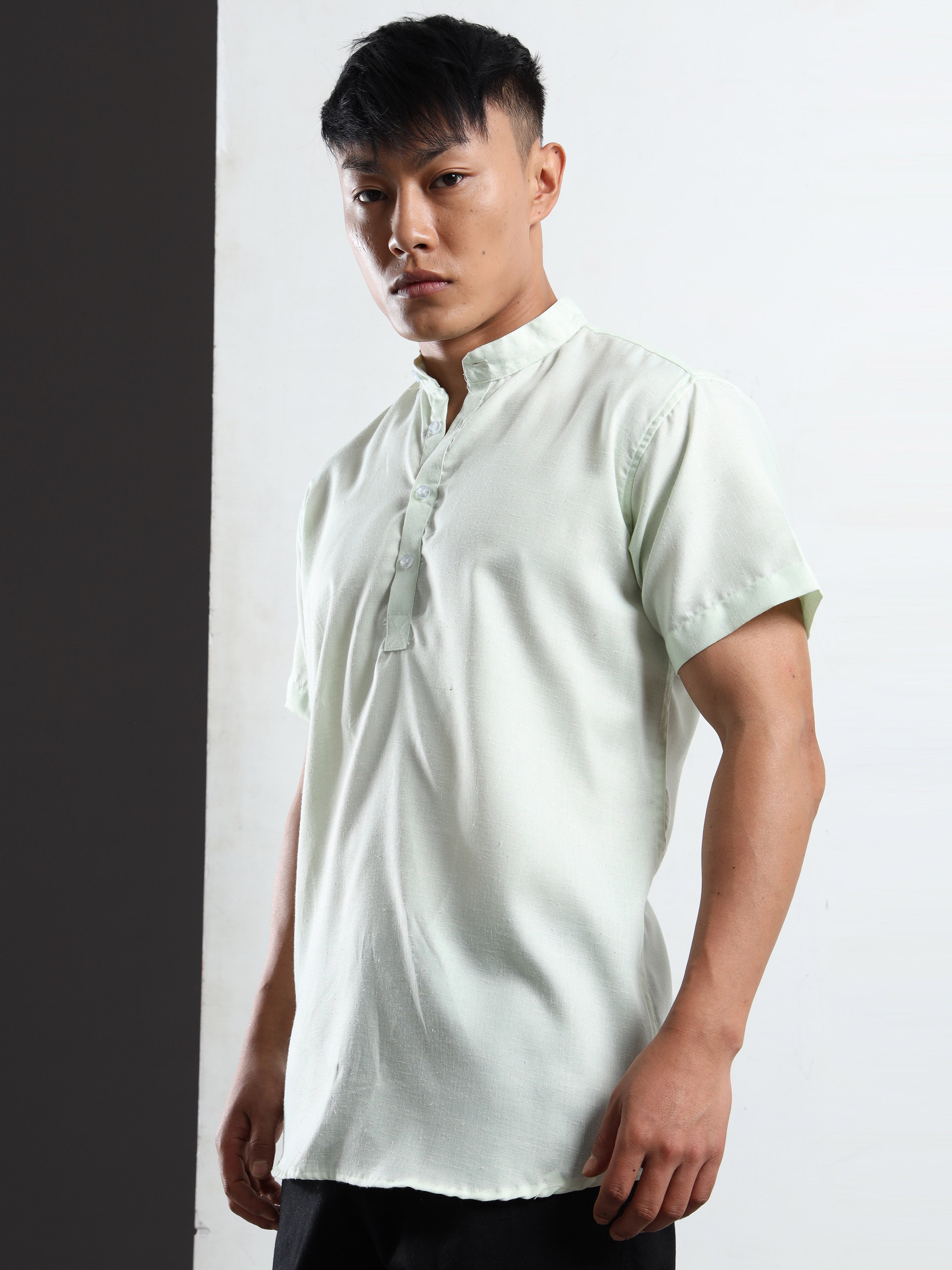 Men’s Off White Short Sleeve Kurta