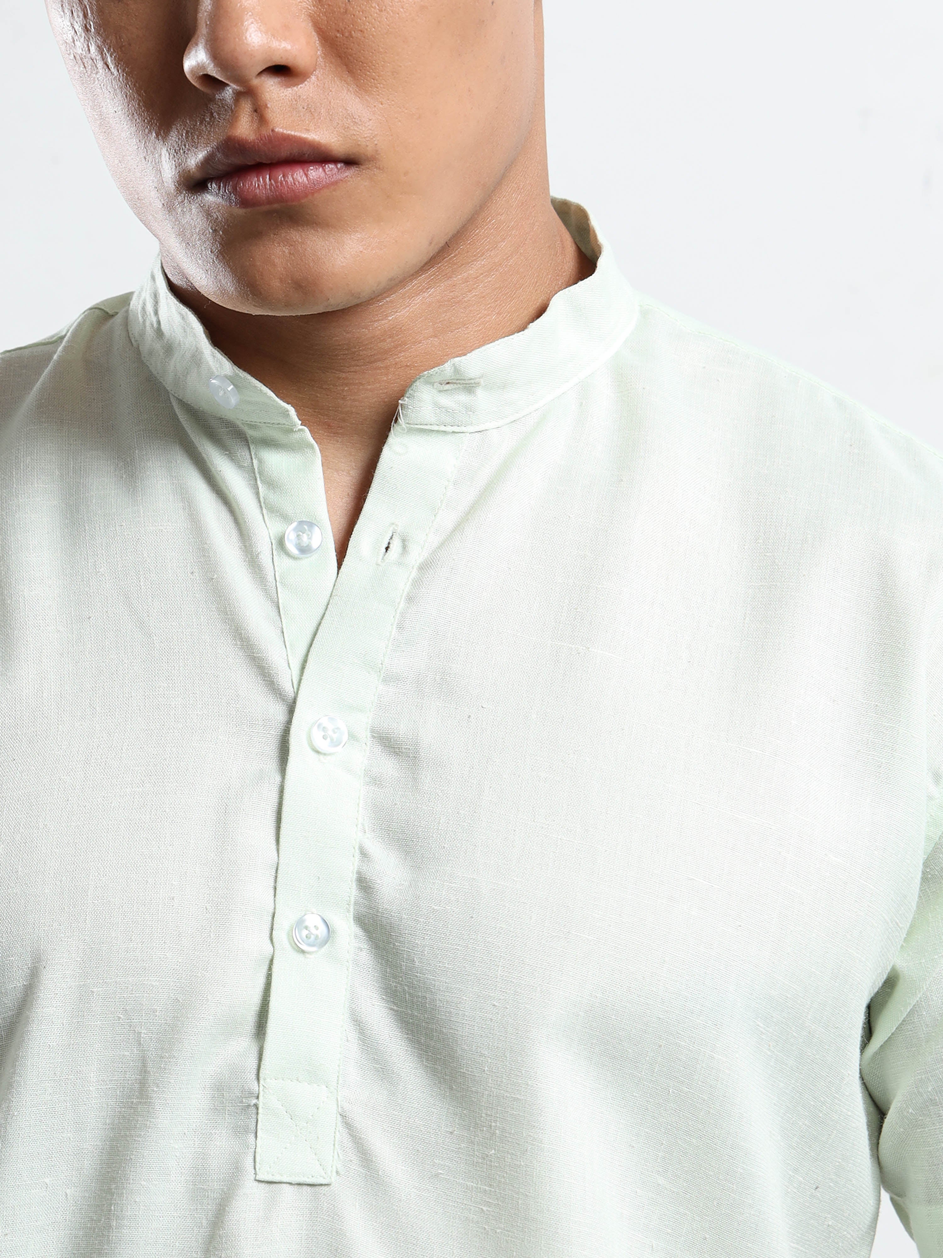 Men’s Off White Short Sleeve Kurta