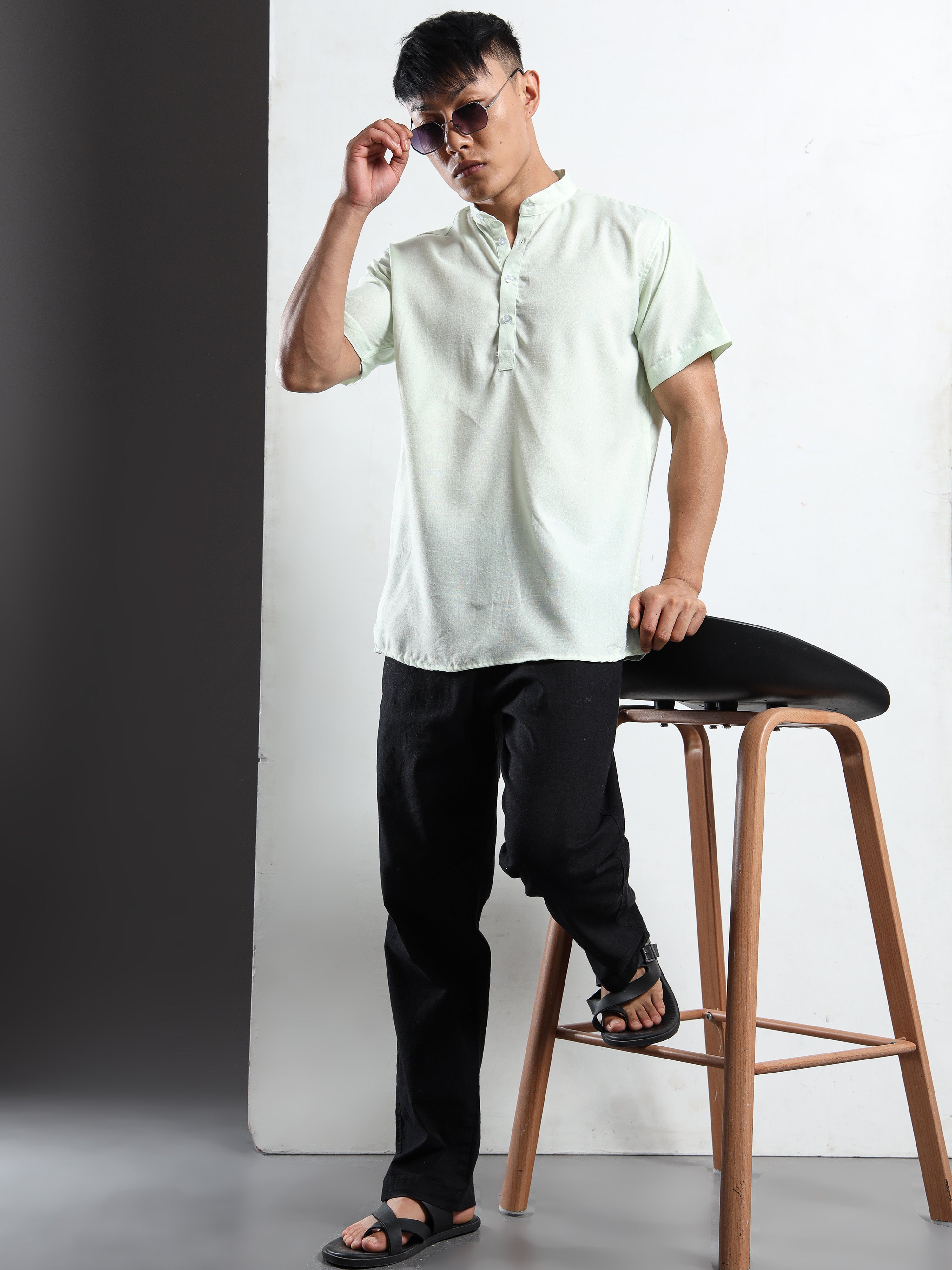 Men’s Off White Short Sleeve Kurta