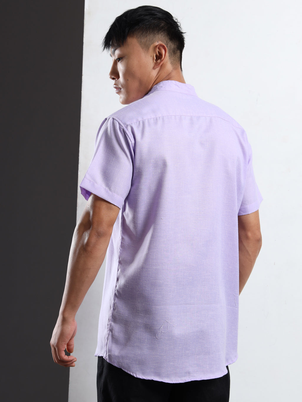 Men’s Lavender Short Sleeve Kurta