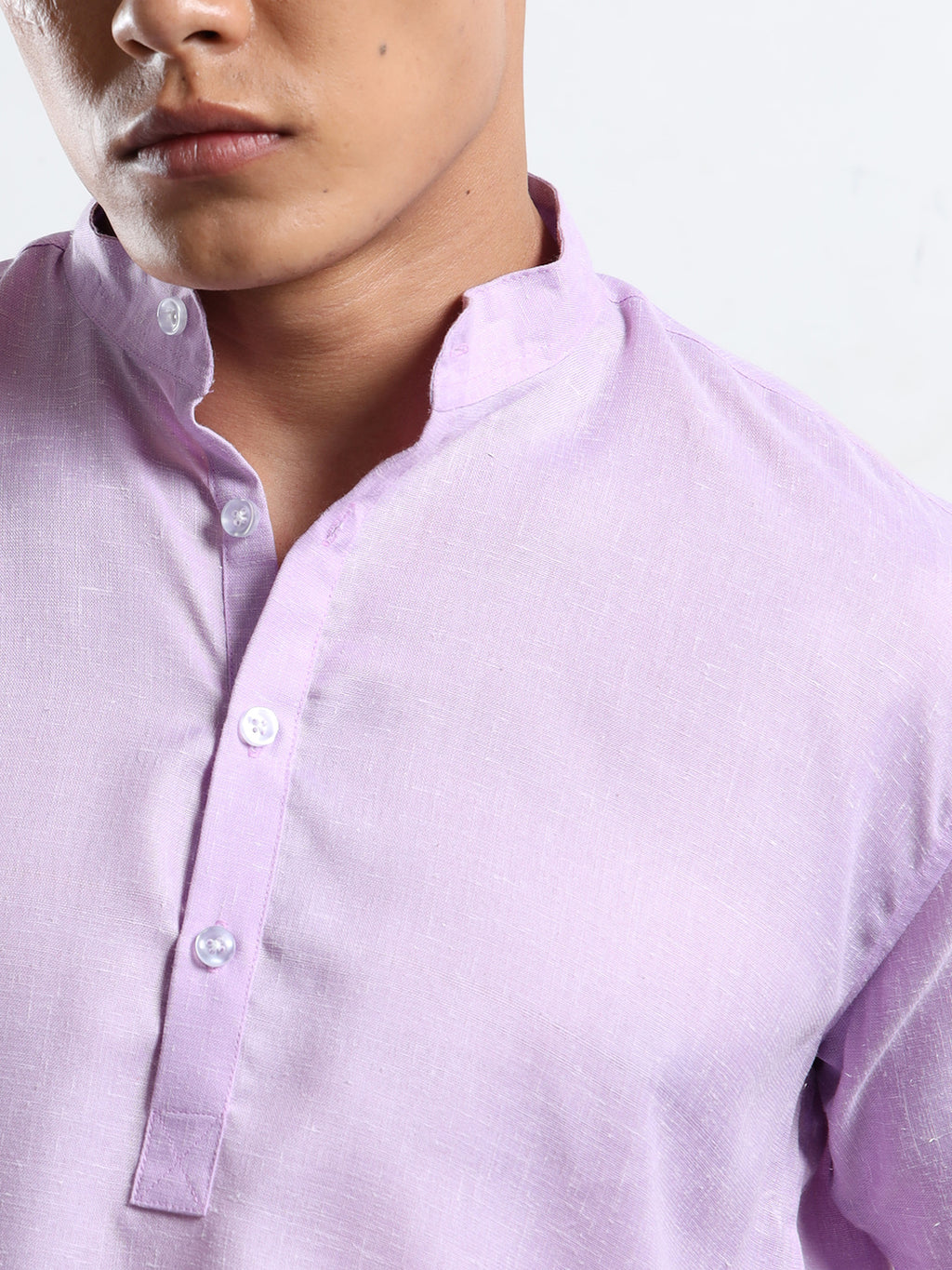 Men’s Light Lavender Short Sleeve Kurta