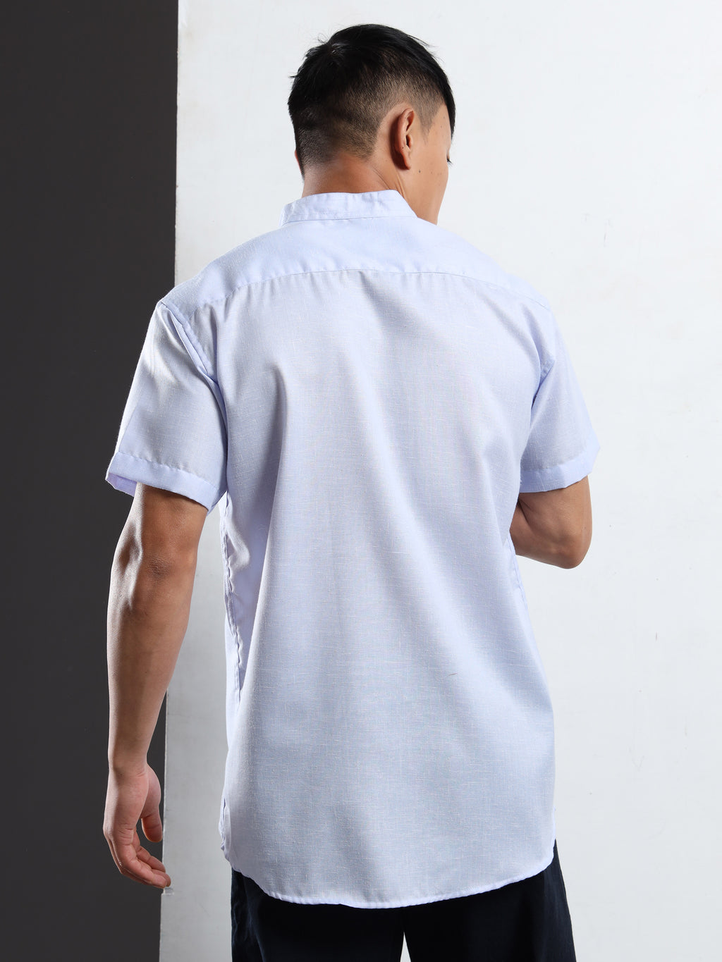 Men’s Light Blue Short Sleeve Kurta