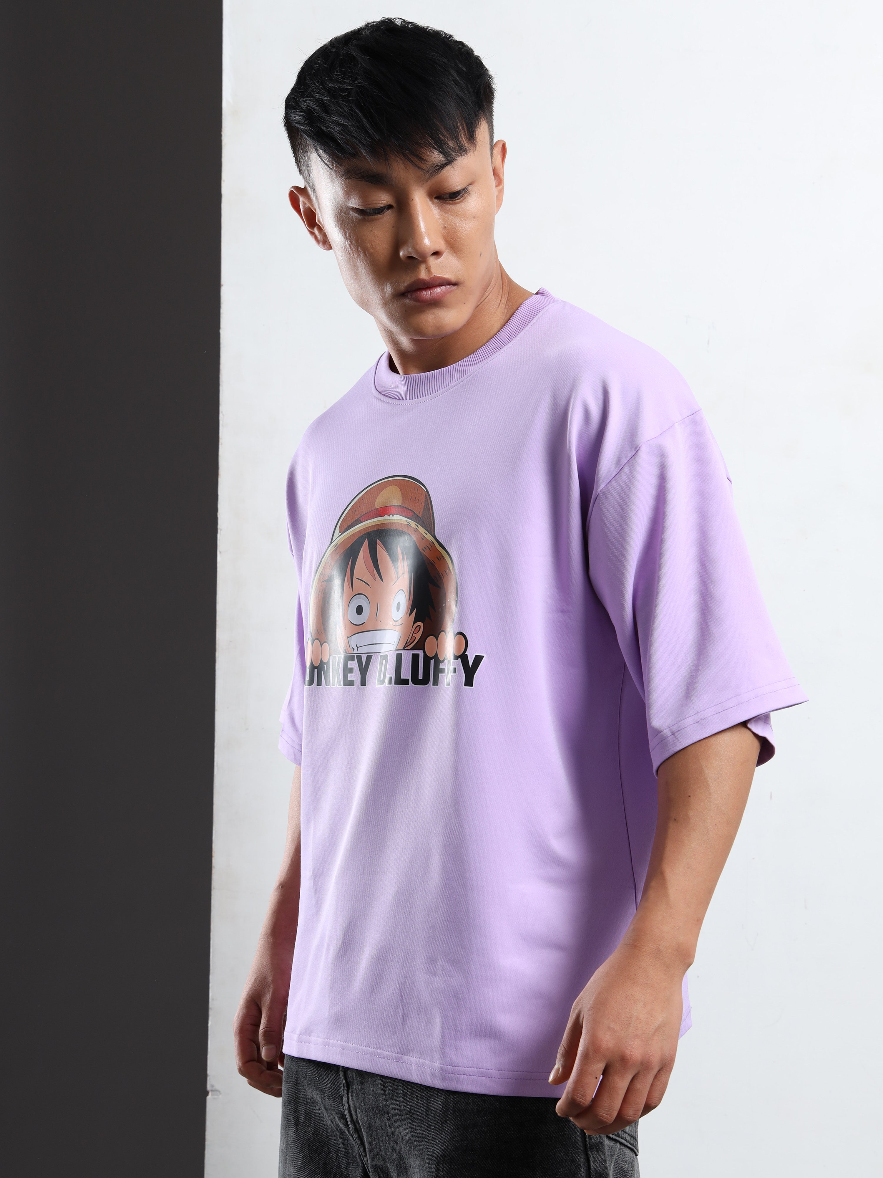 Men's Lilac One Piece Gear 5 Oversized T-Shirt