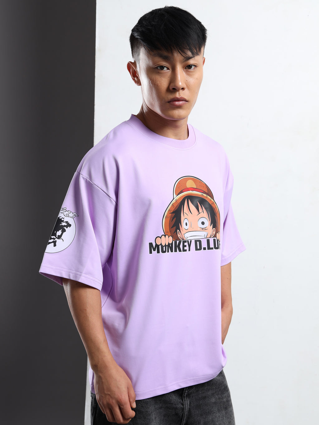 Men's Lilac One Piece Gear 5 Oversized T-Shirt