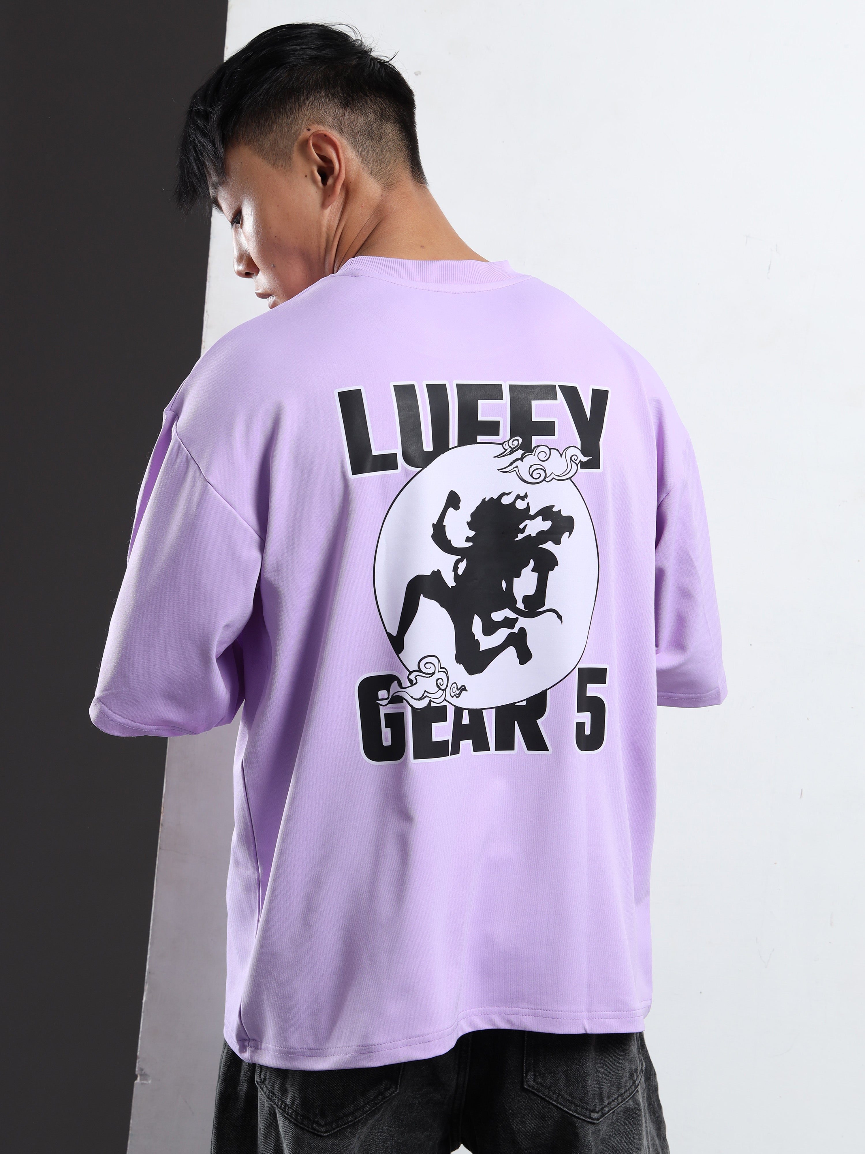 Men's Lilac One Piece Gear 5 Oversized T-Shirt