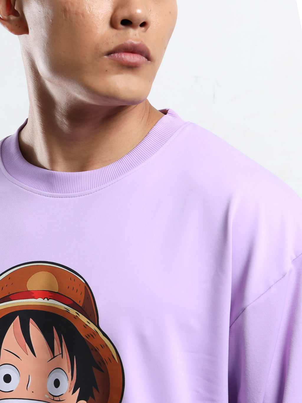 Men's Lilac One Piece Gear 5 Oversized T-Shirt