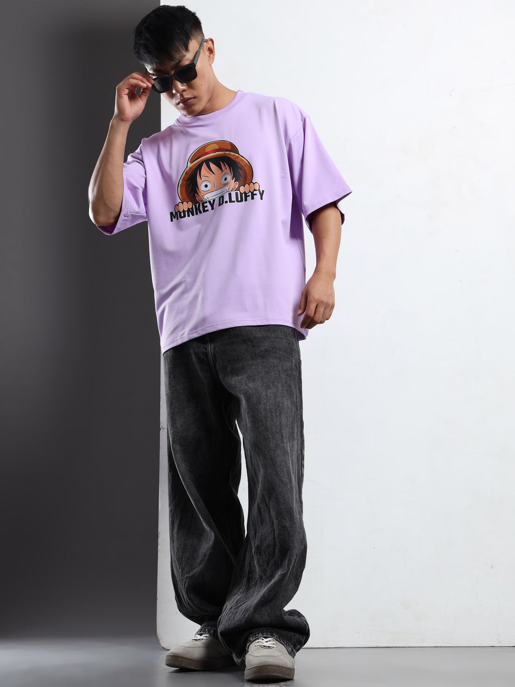 Men's Lilac One Piece Gear 5 Oversized T-Shirt