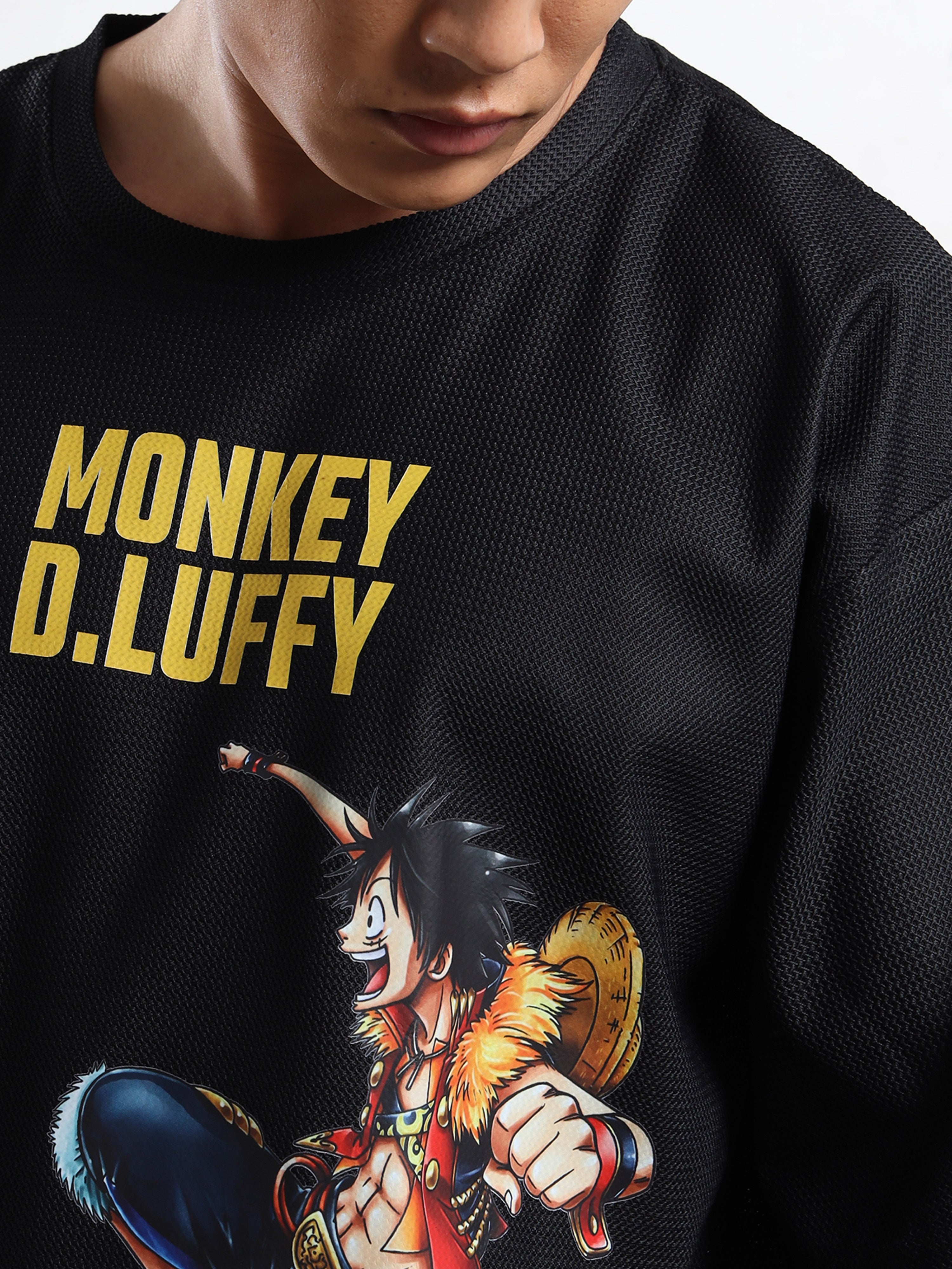 Men Printed Drop-Shoulder Sleeves Applique Oversized T-shirt