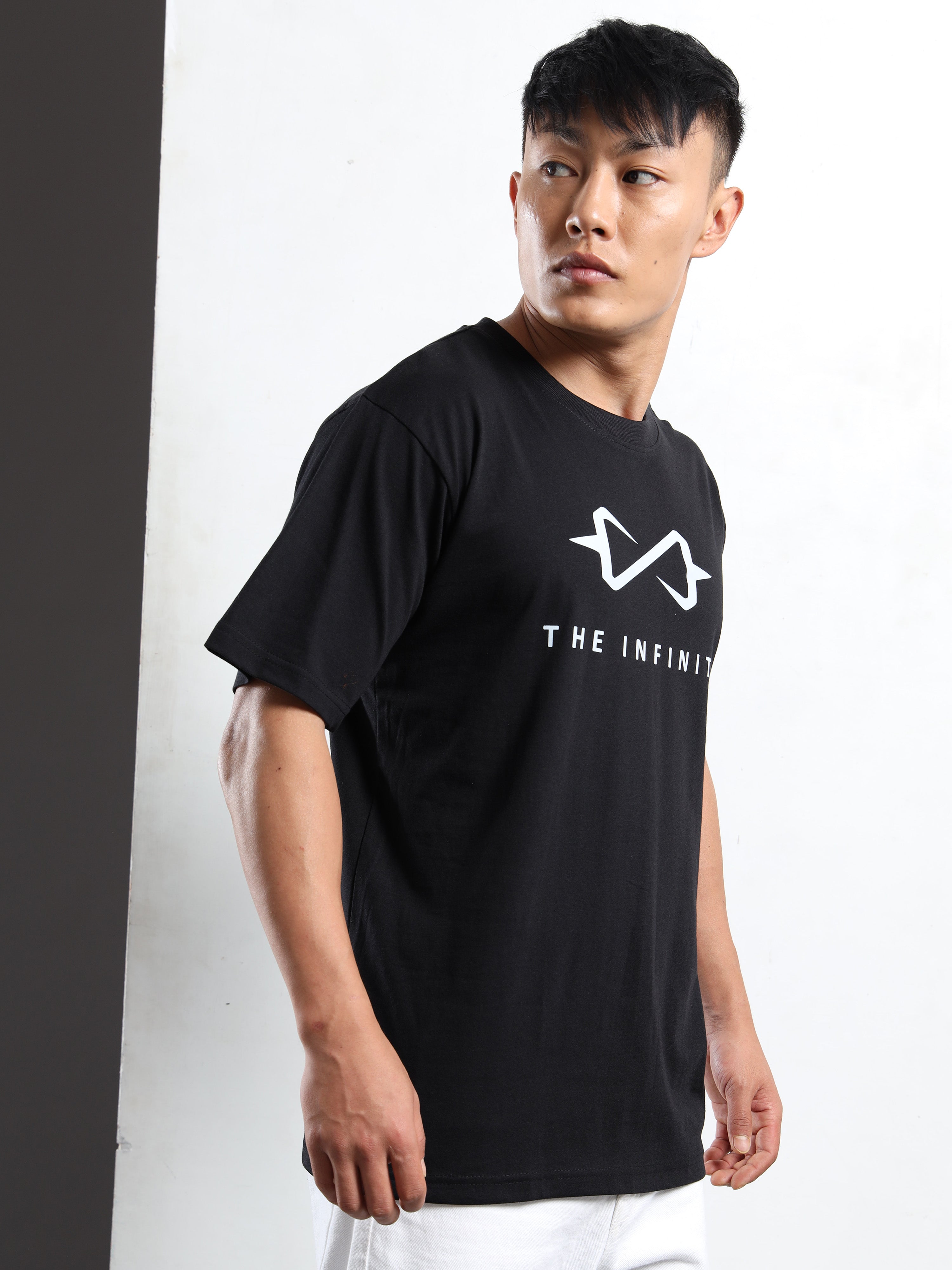 Men's Black and White The Infinity Graphic T-Shirt