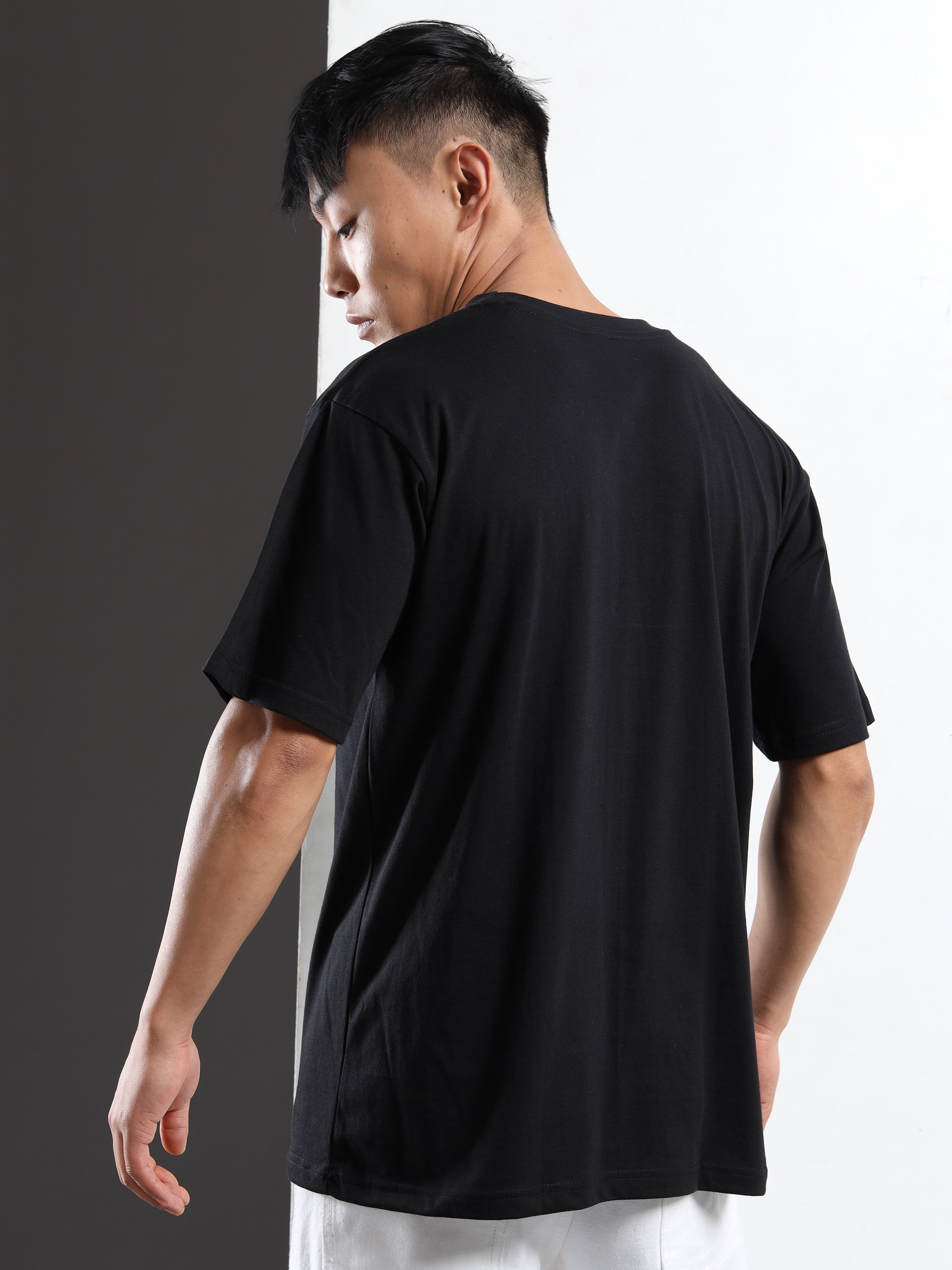 Men's Black and White The Infinity Graphic T-Shirt