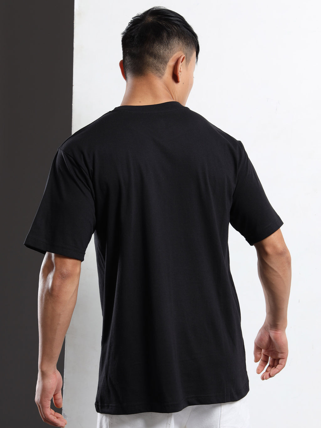 Men's Black and White KRM Strategy Graphic T-Shirt