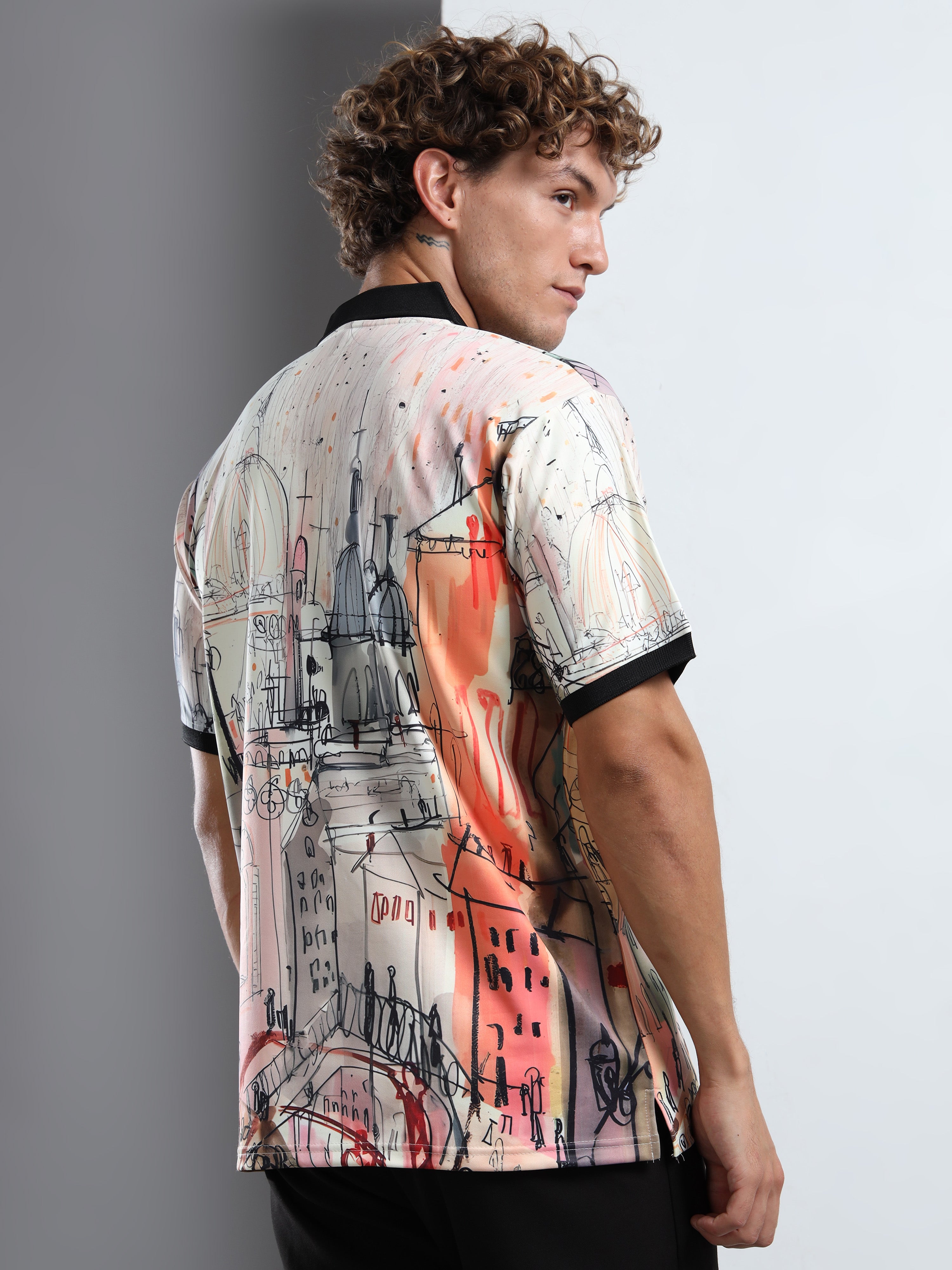 Men Multicolor Trendy Leo Polo T-Shirt