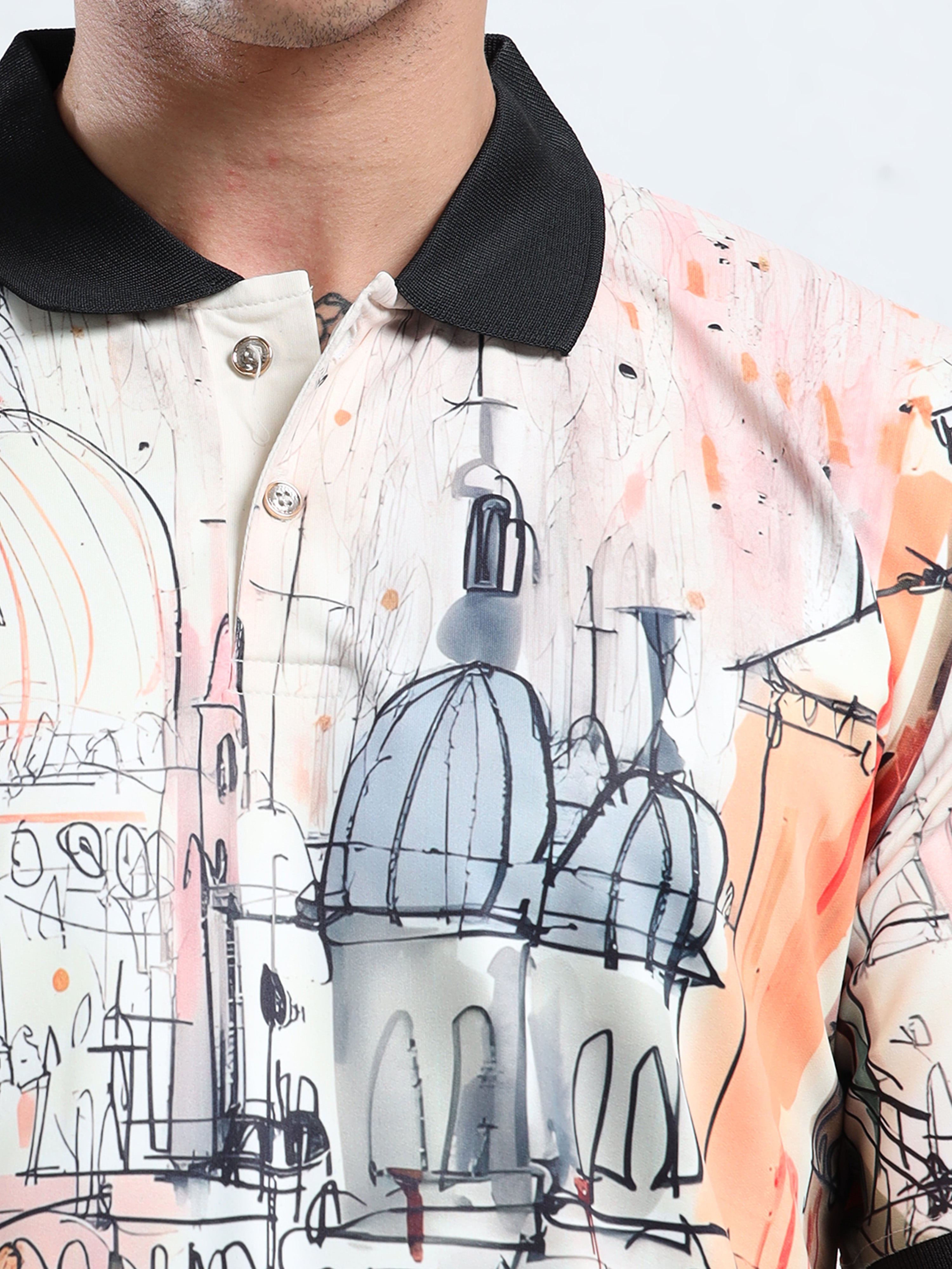 Men Multicolor Trendy Leo Polo T-Shirt